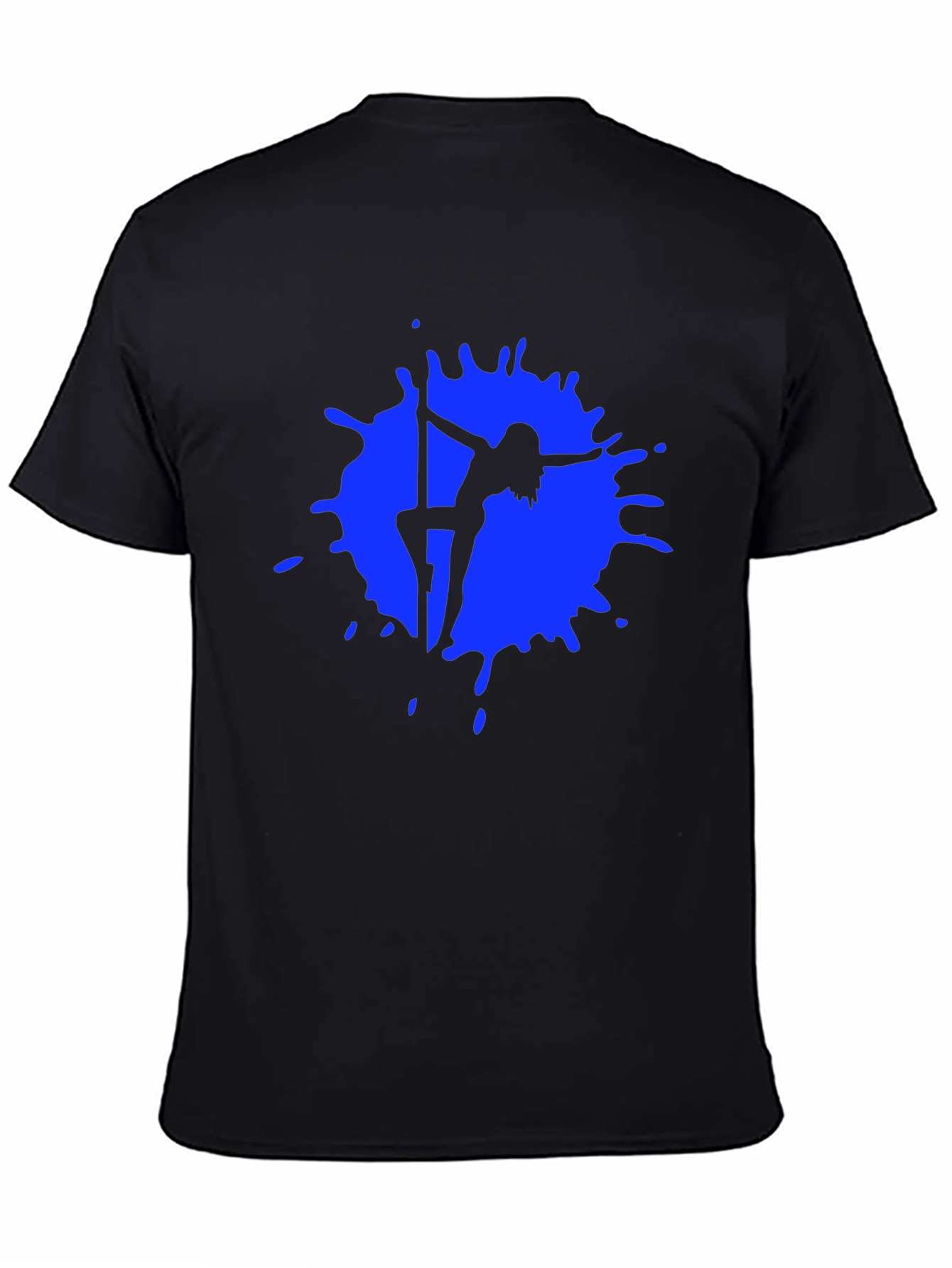 Pole Dancer Silhouette Graphic Black T-Shirt