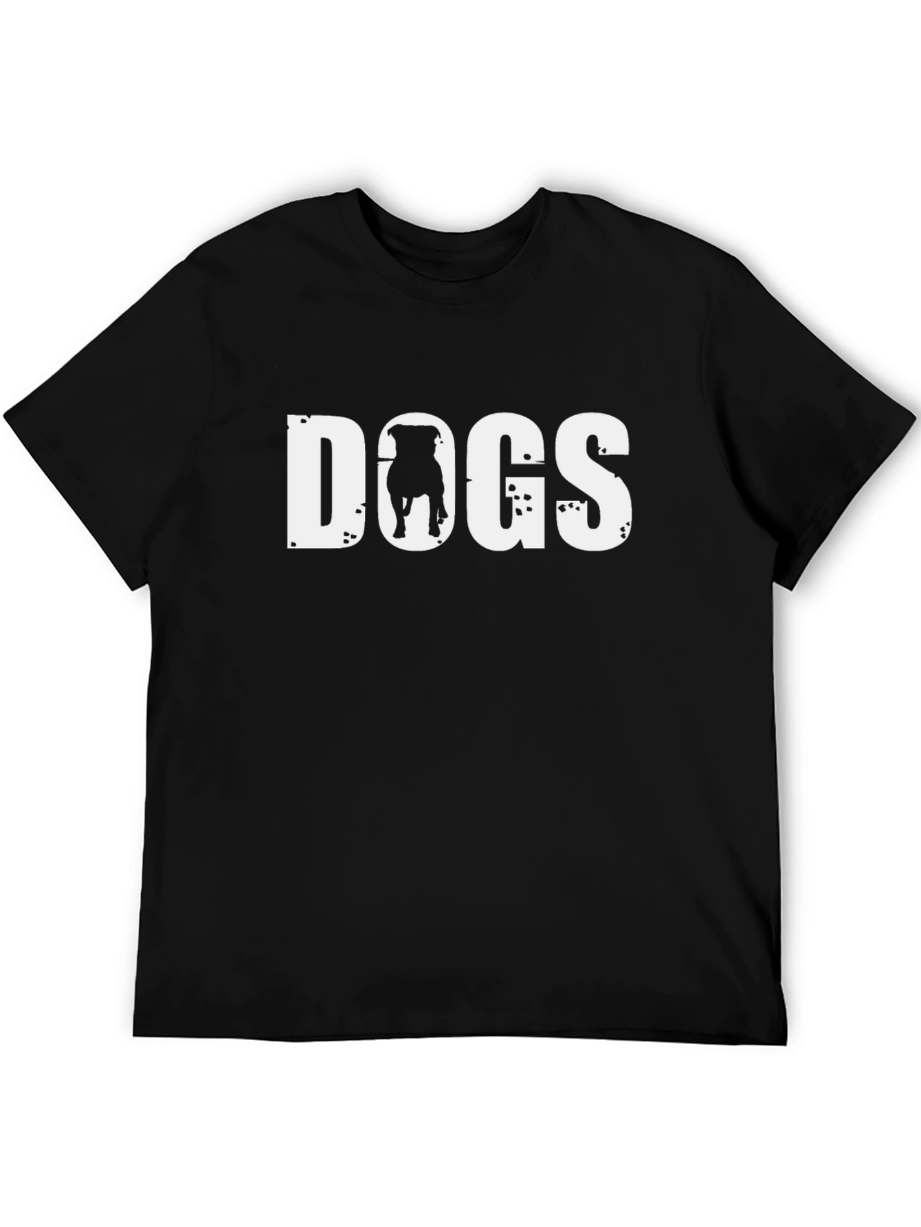 DOGS Graphic Tee - Black Crew Neck T-Shirt