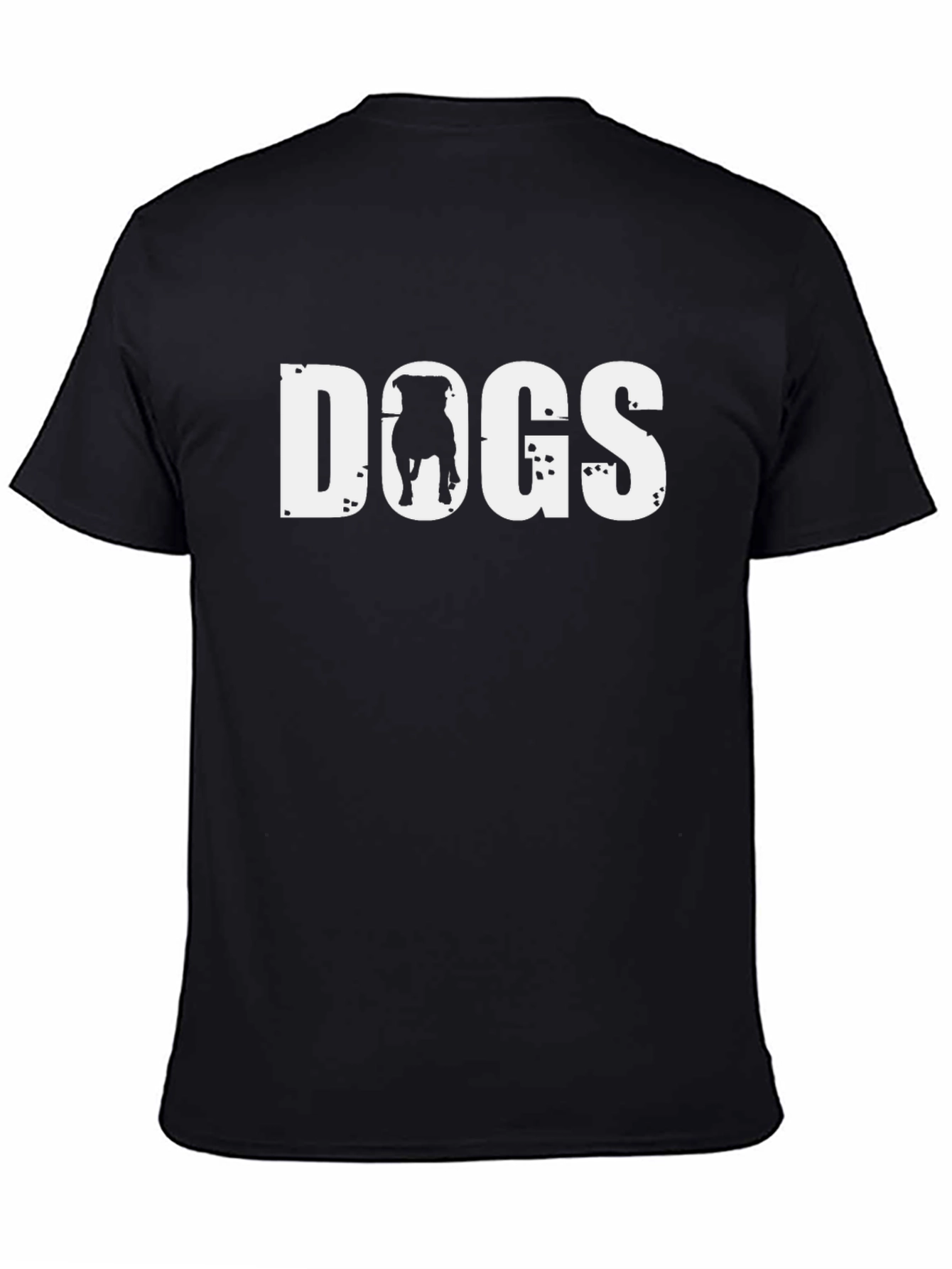 DOGS Graphic Tee - Black Crew Neck T-Shirt