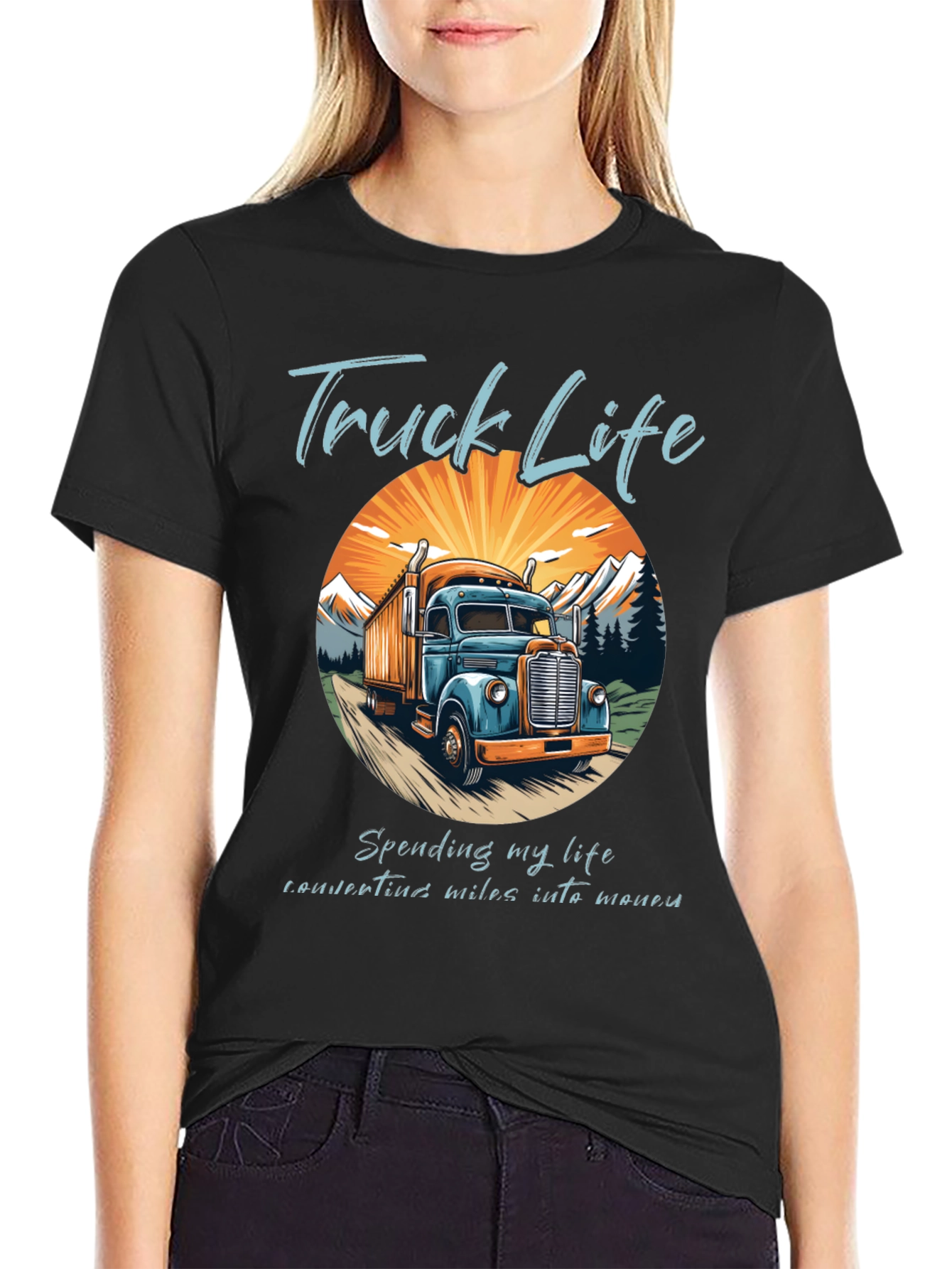 Truck Life Tee - Convert Miles Into Money