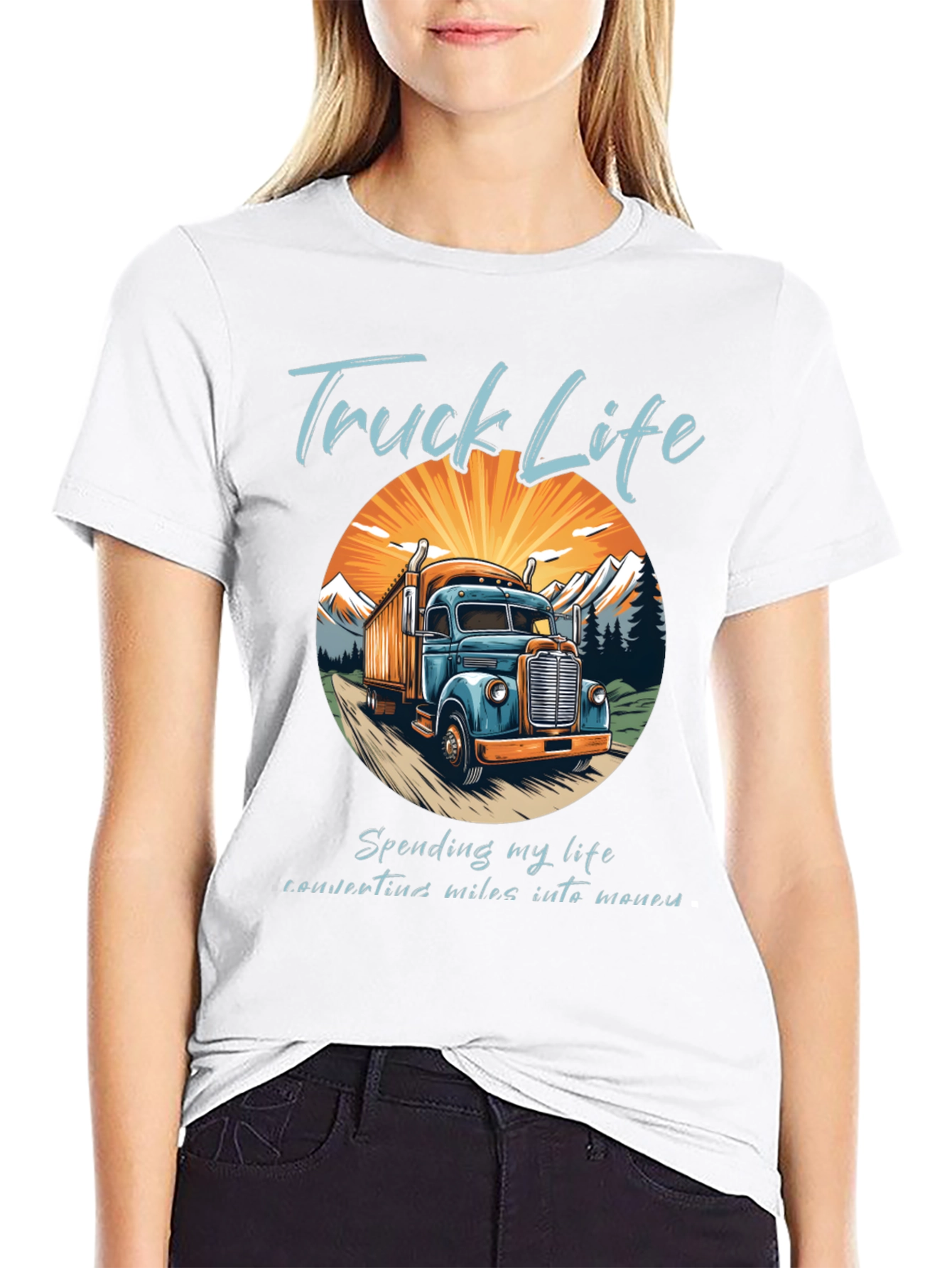 Truck Life Tee - Convert Miles Into Money