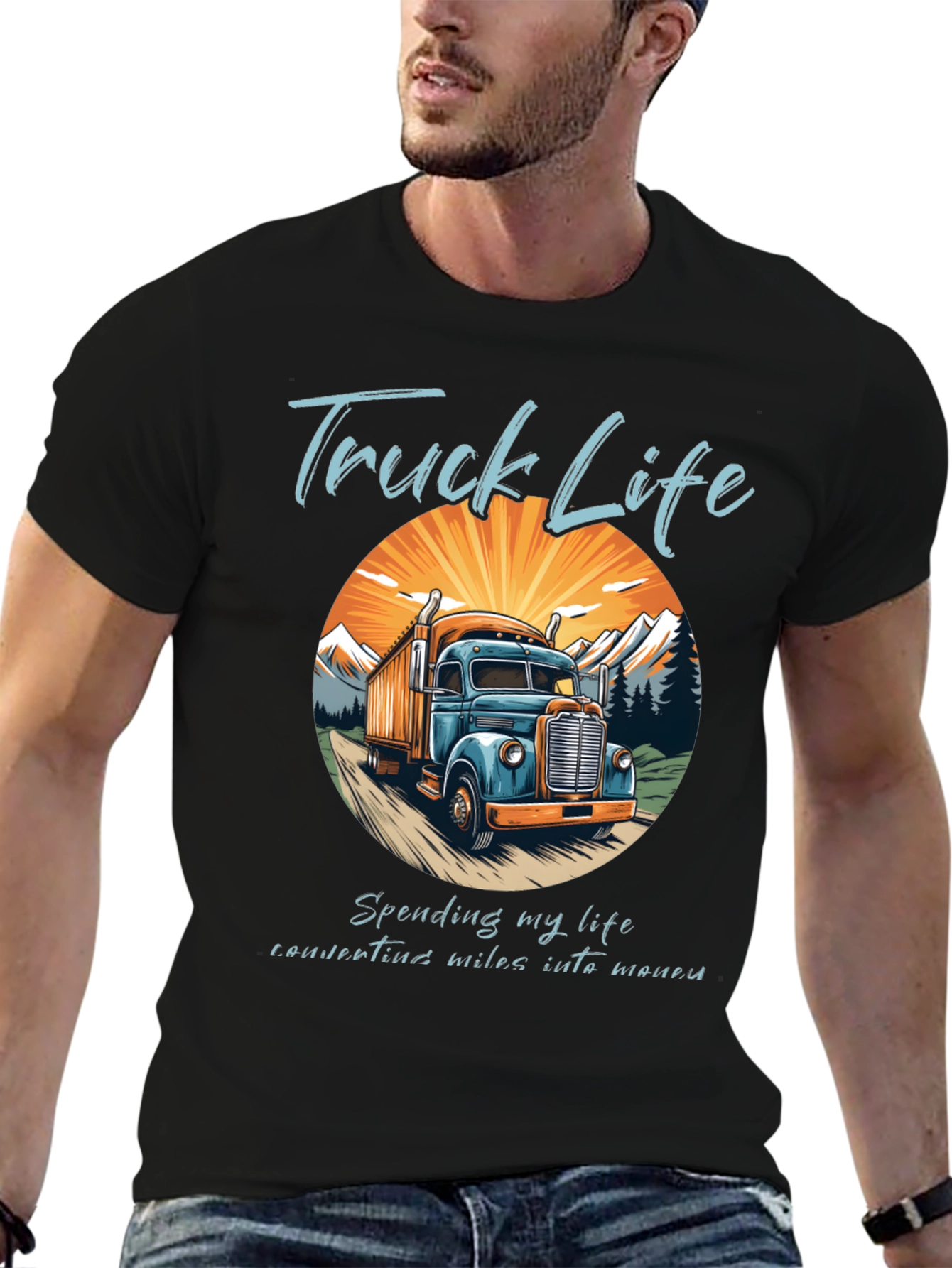 Truck Life Tee - Convert Miles Into Money