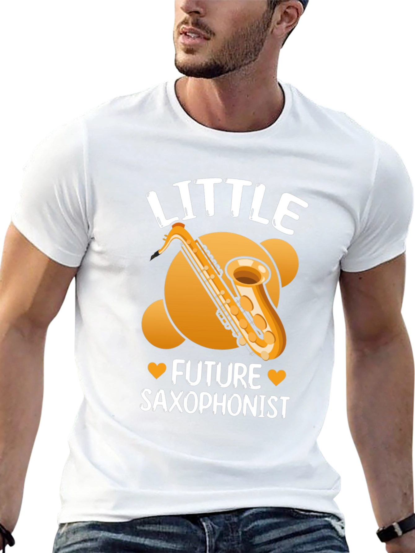 Little Future Saxophonist Black T-Shirt
