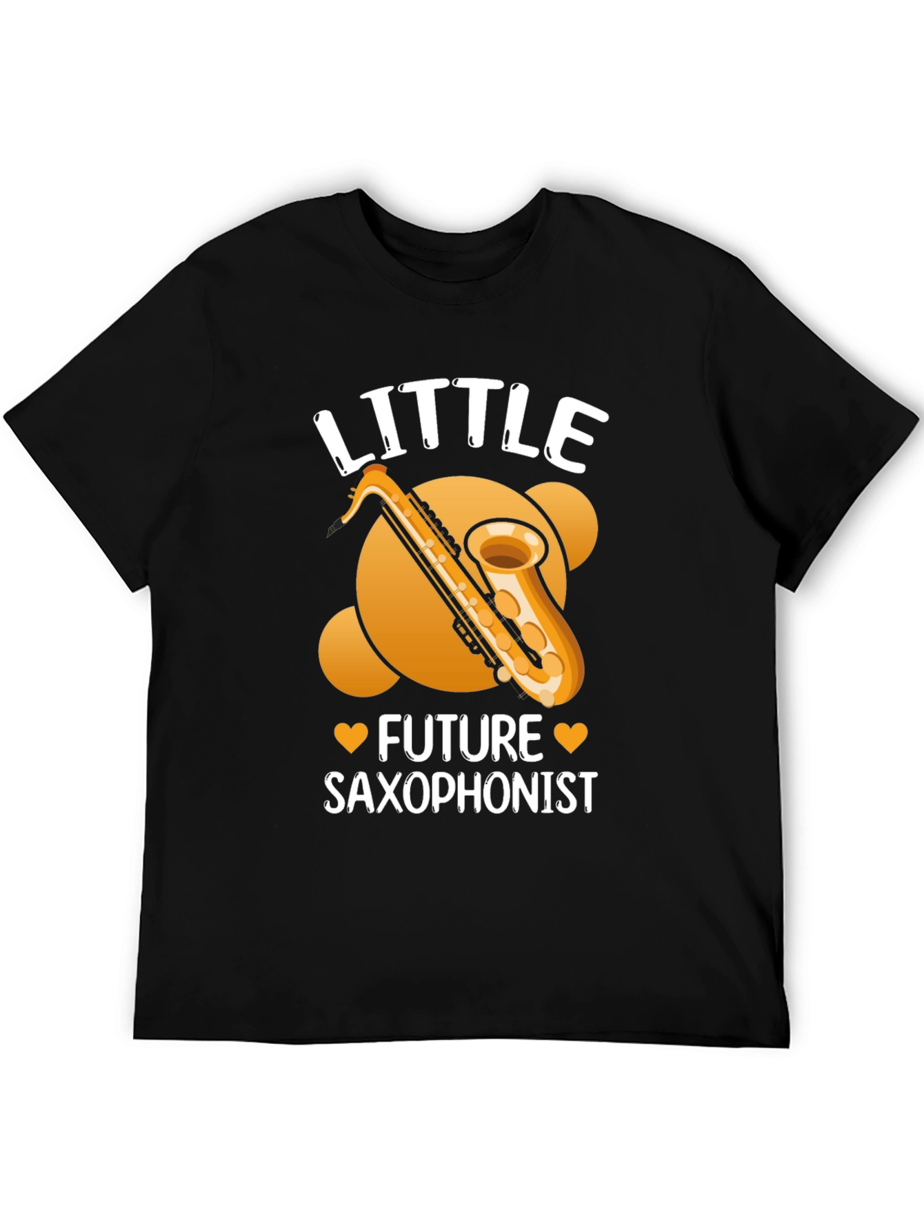 Little Future Saxophonist Black T-Shirt