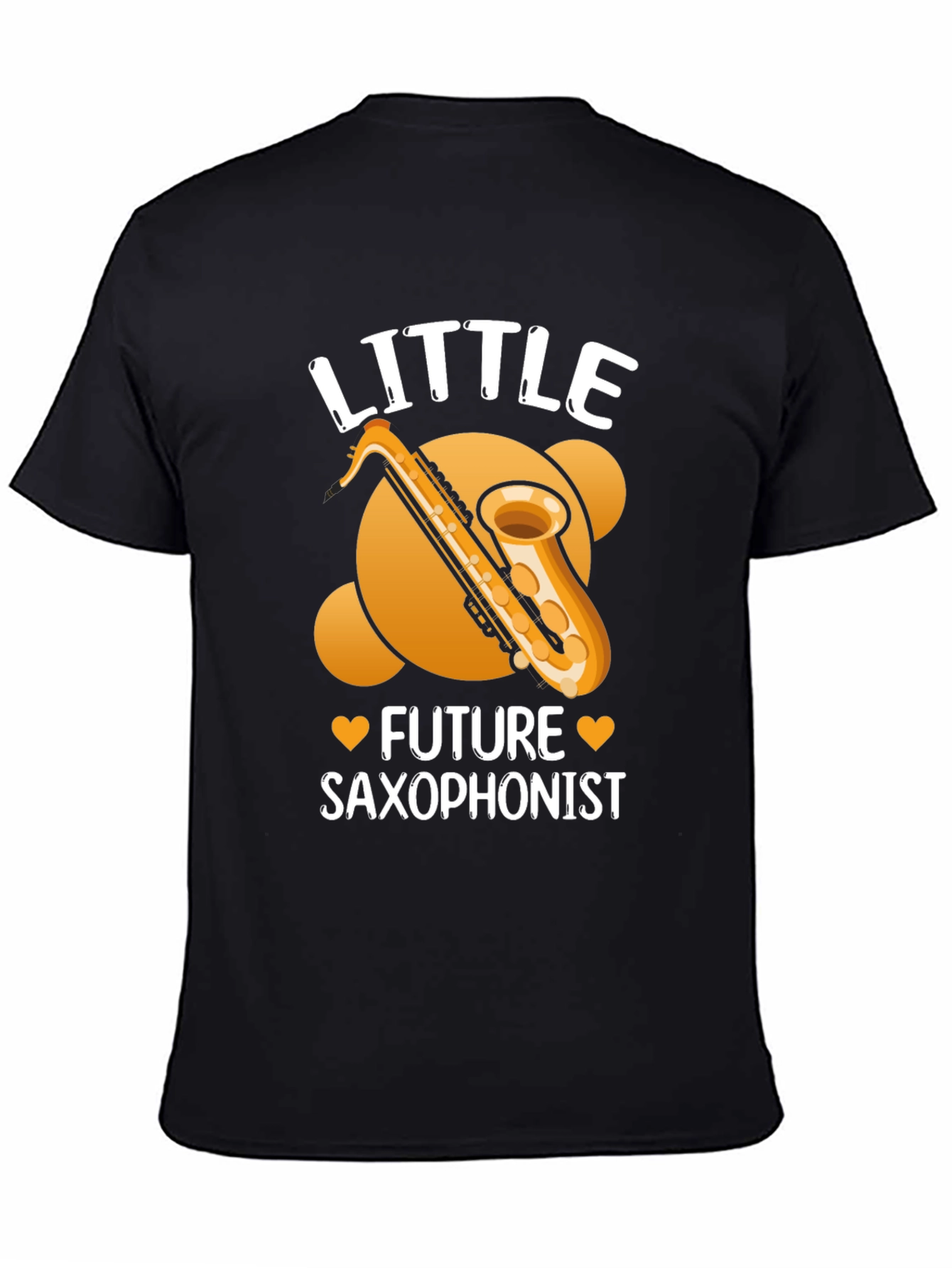 Little Future Saxophonist Black T-Shirt