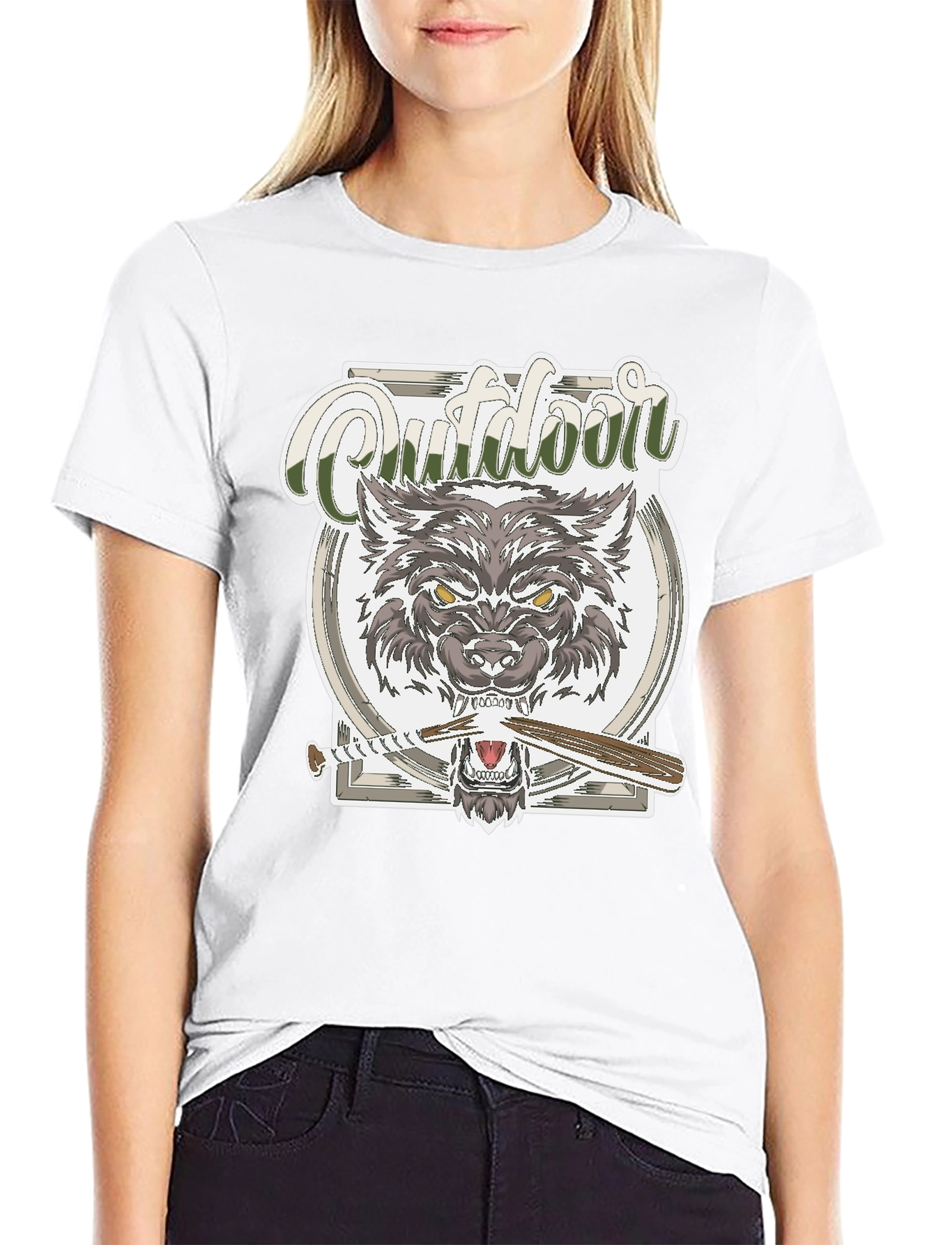 Outdoor Wolf Graphic Tee