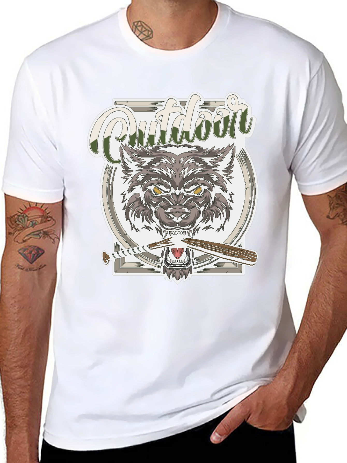 Outdoor Wolf Graphic Tee