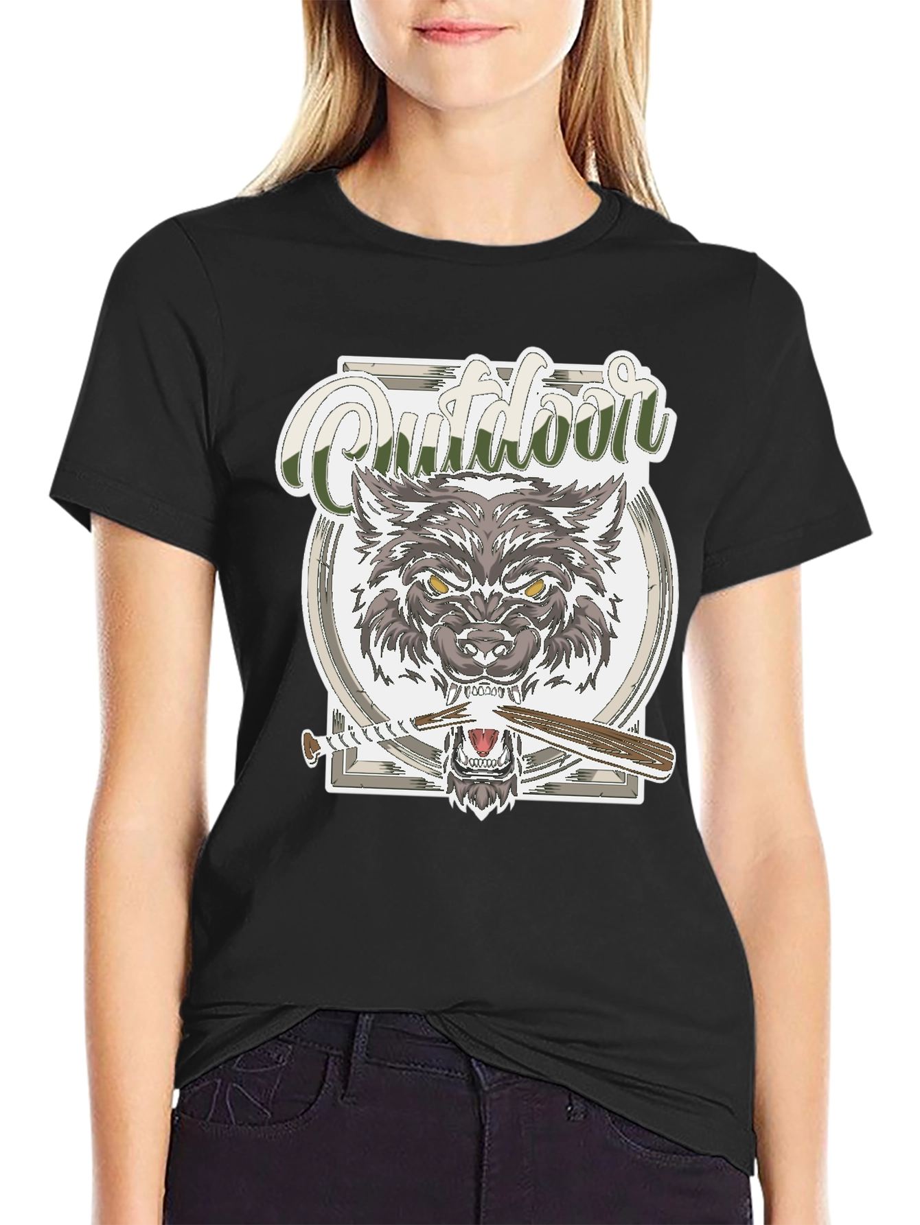 Outdoor Wolf Graphic Tee
