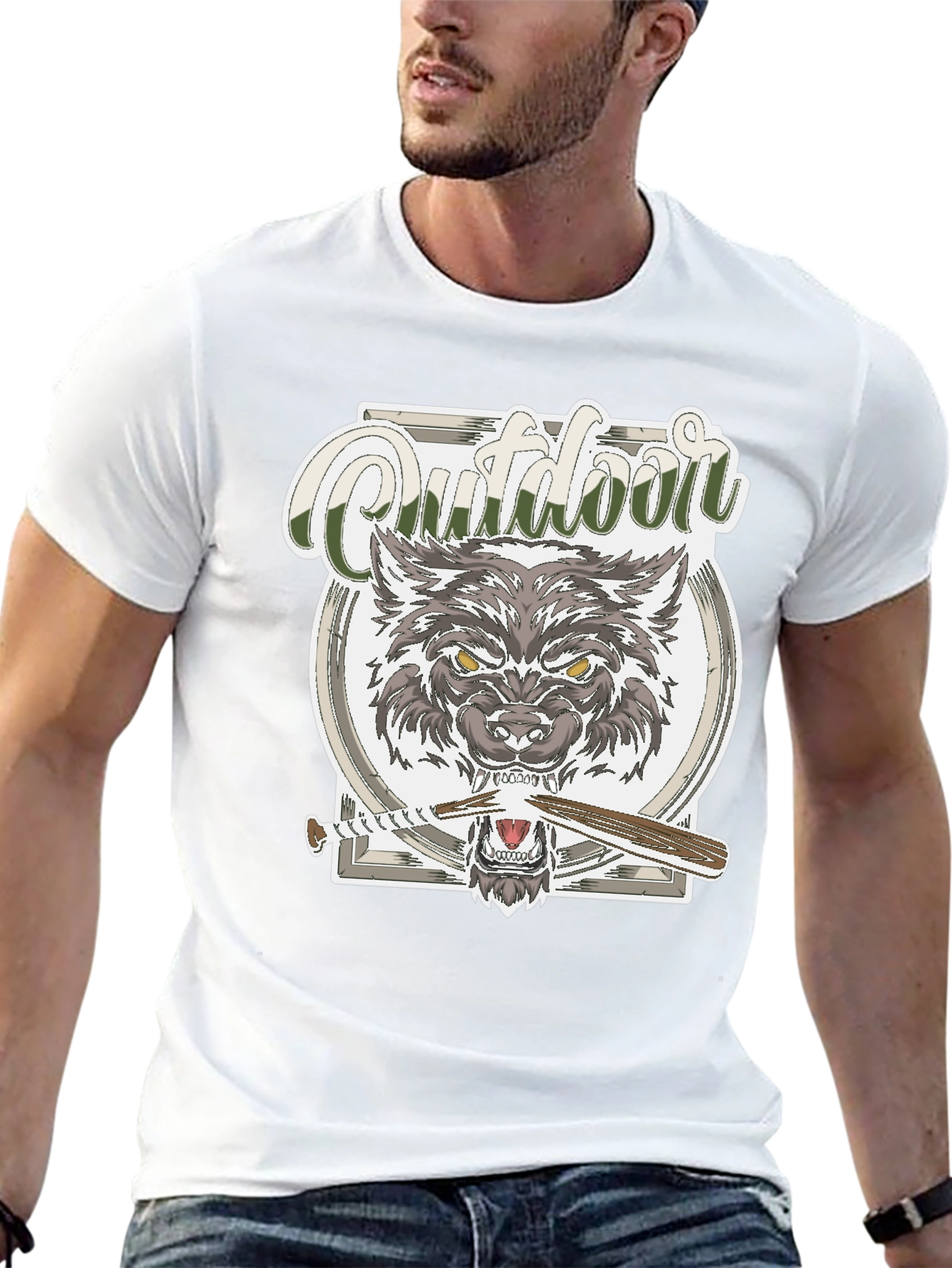 Outdoor Wolf Graphic Tee
