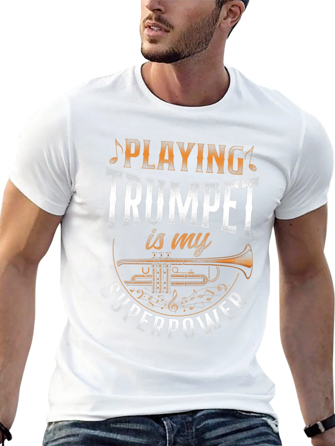 Trumpet Superpower T-Shirt - Musician Gift
