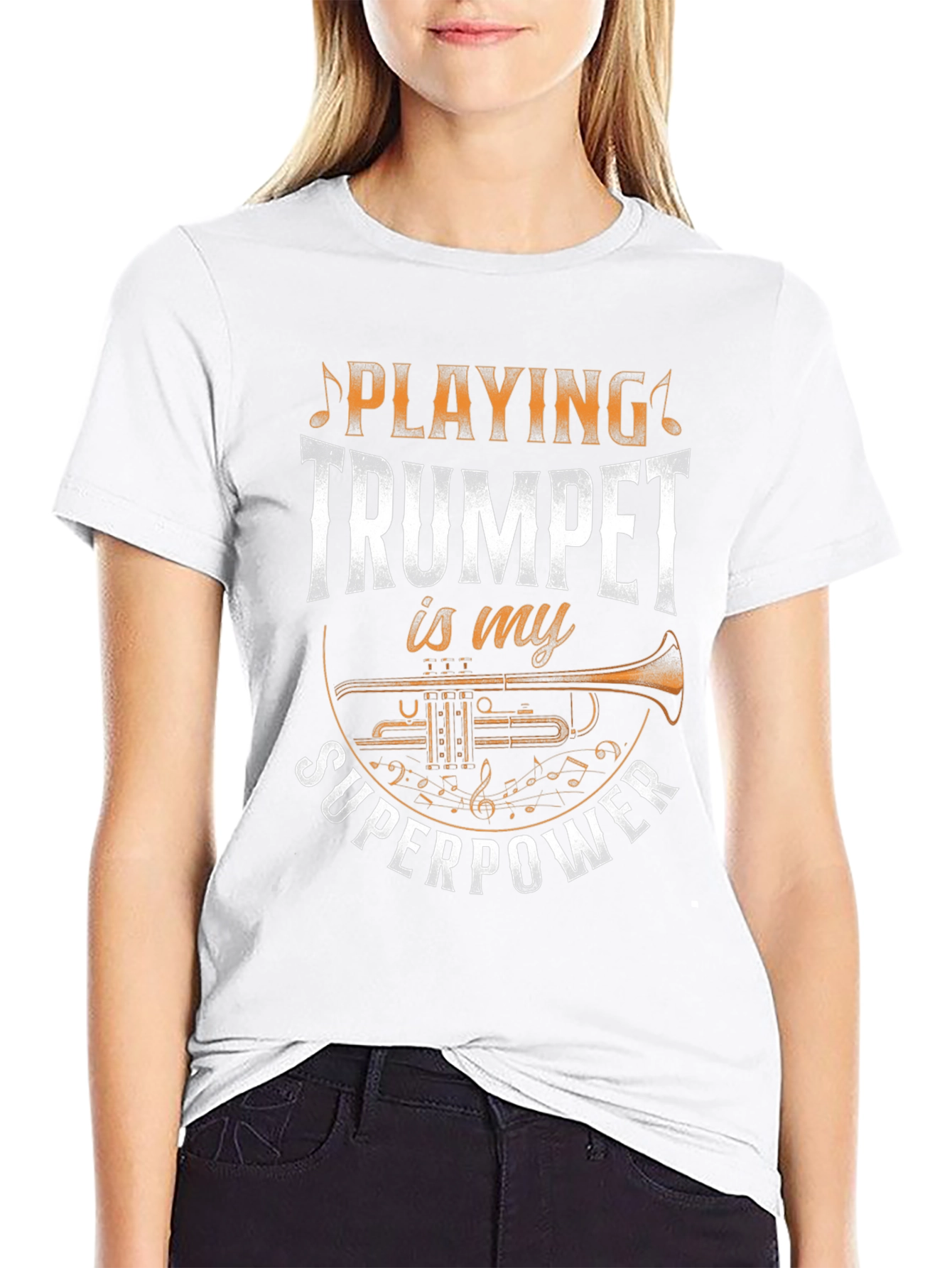 Trumpet Superpower T-Shirt - Musician Gift