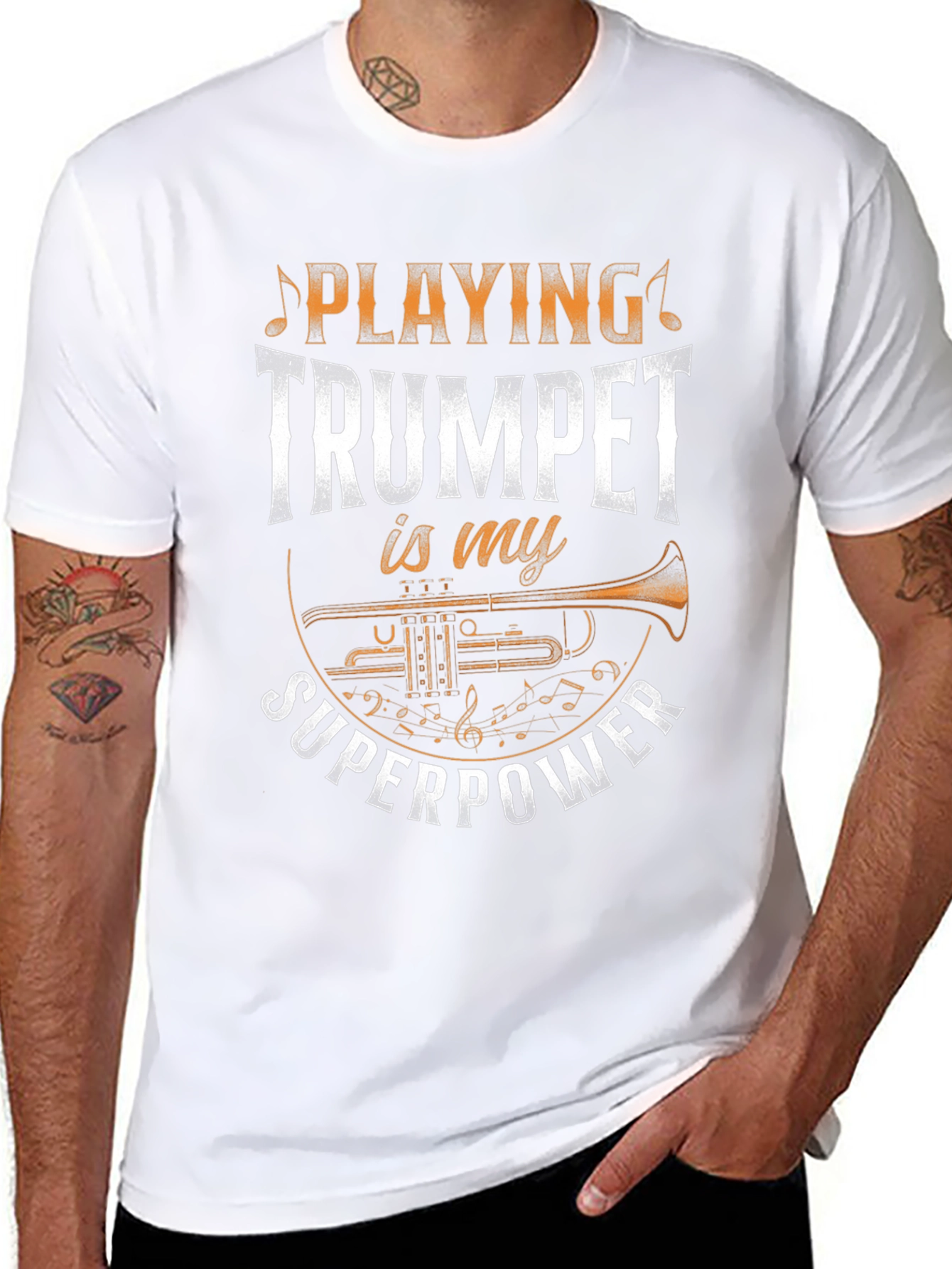 Trumpet Superpower T-Shirt - Musician Gift