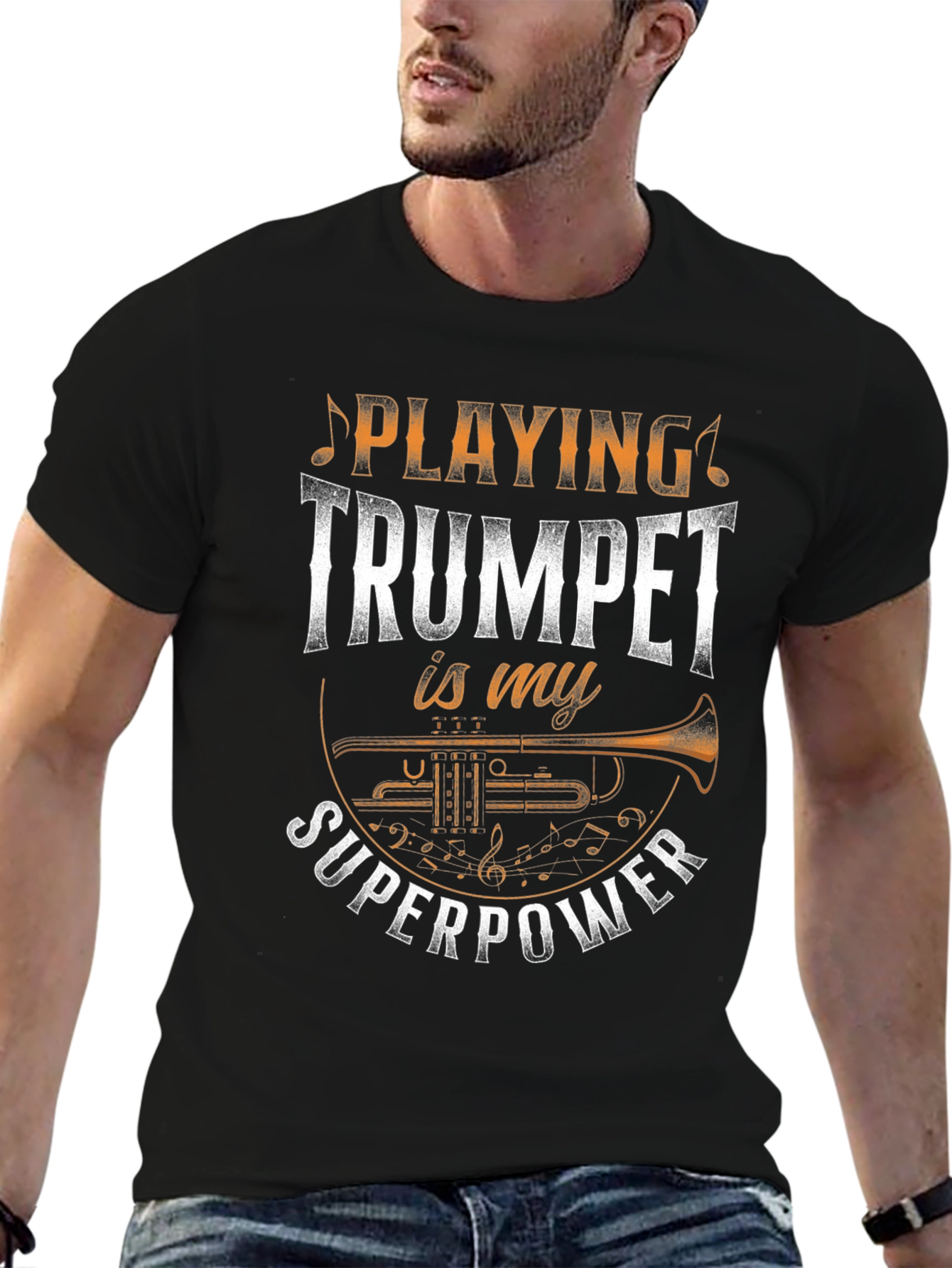Trumpet Superpower T-Shirt - Musician Gift