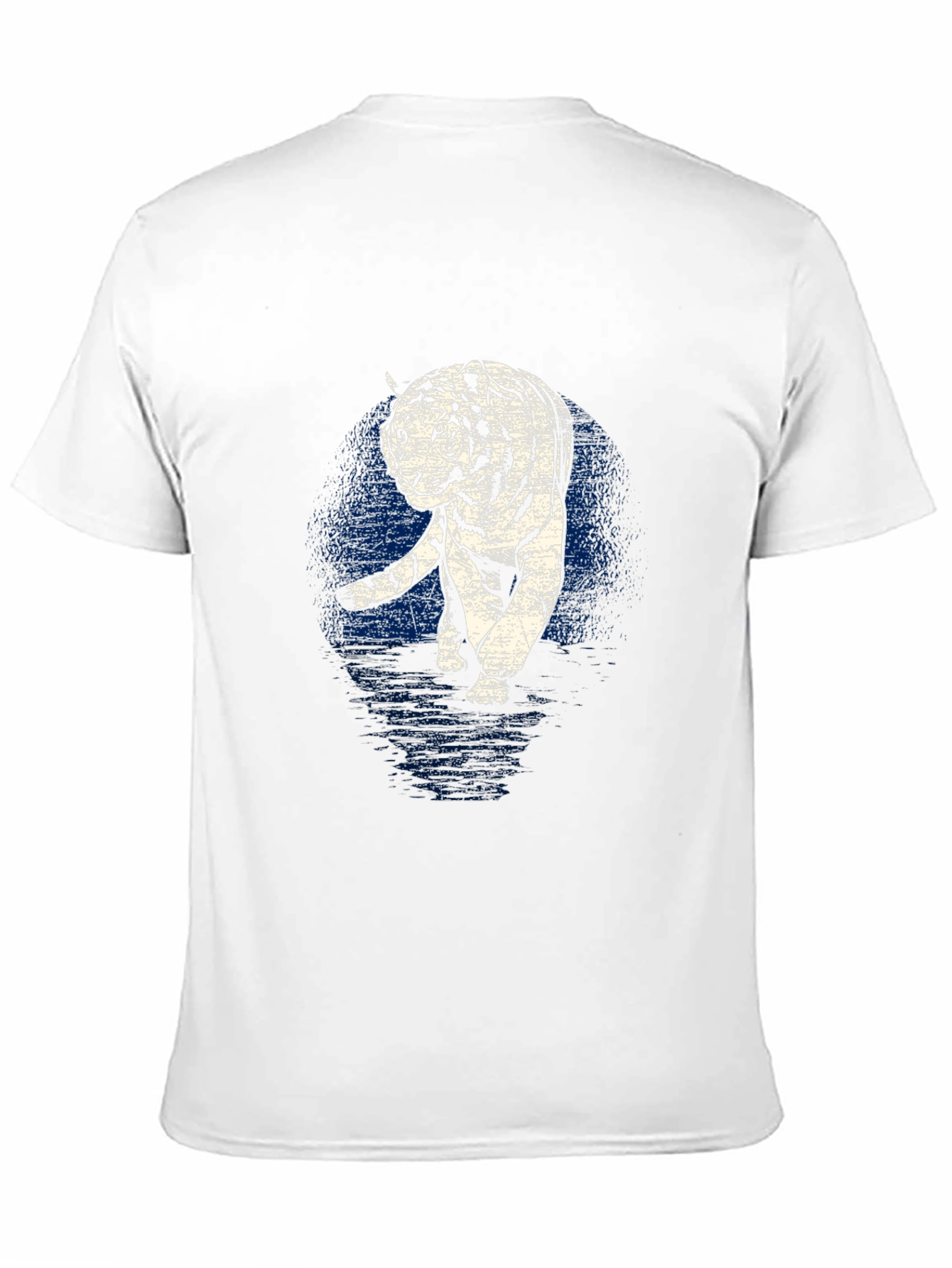 Tiger Graphic Tee - Black Cotton T-Shirt