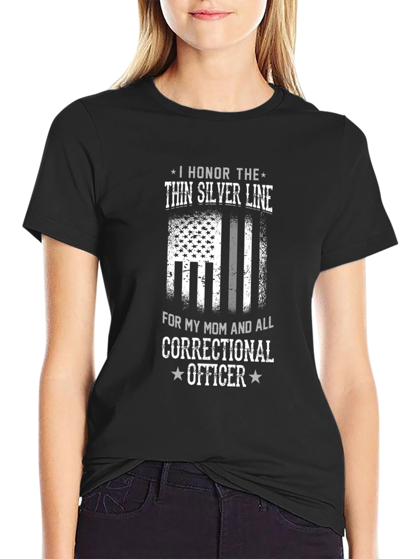 Correctional Officer Mom Tribute T-Shirt