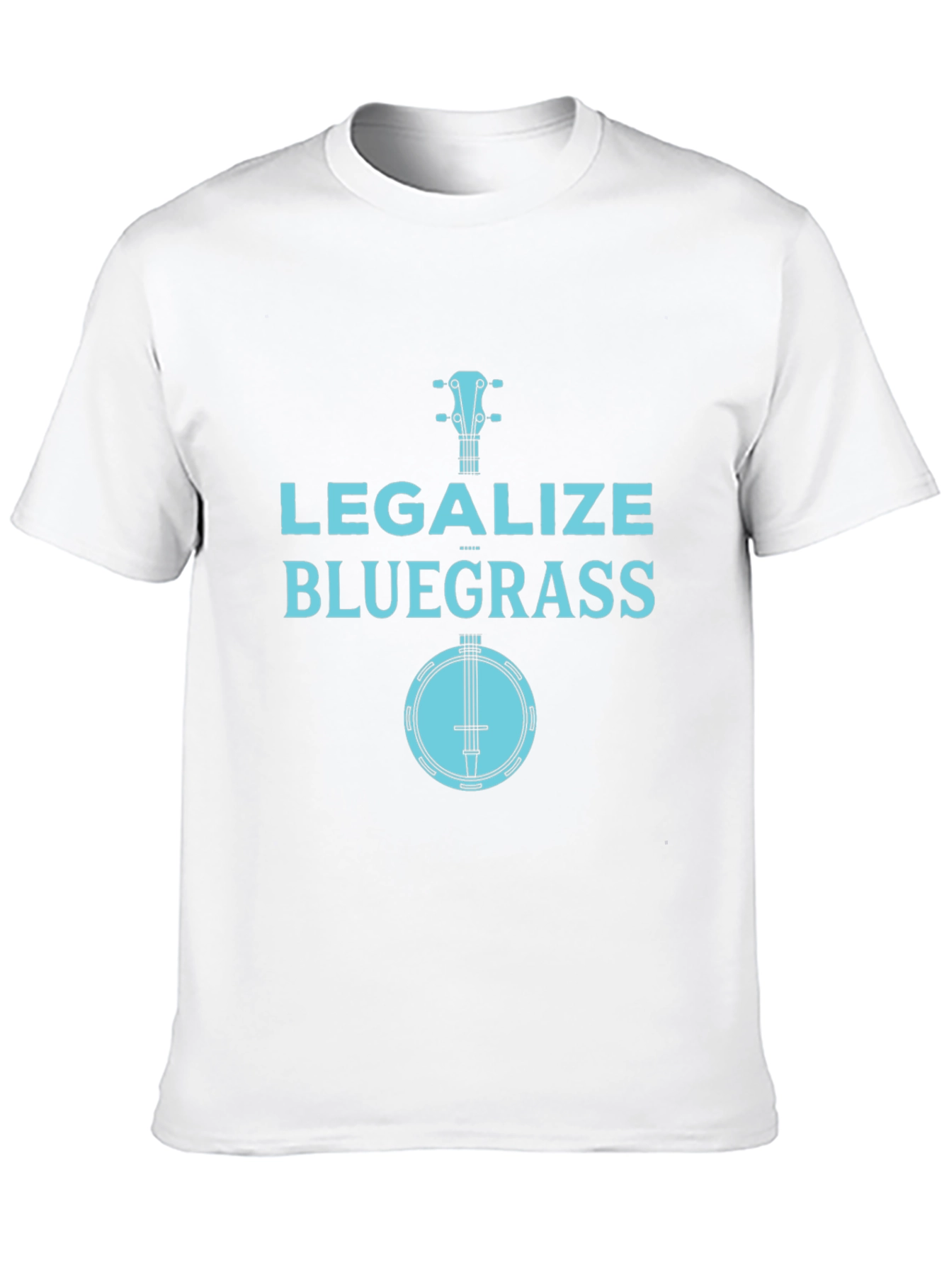 Legalize Bluegrass Banjo Graphic Tee - Black
