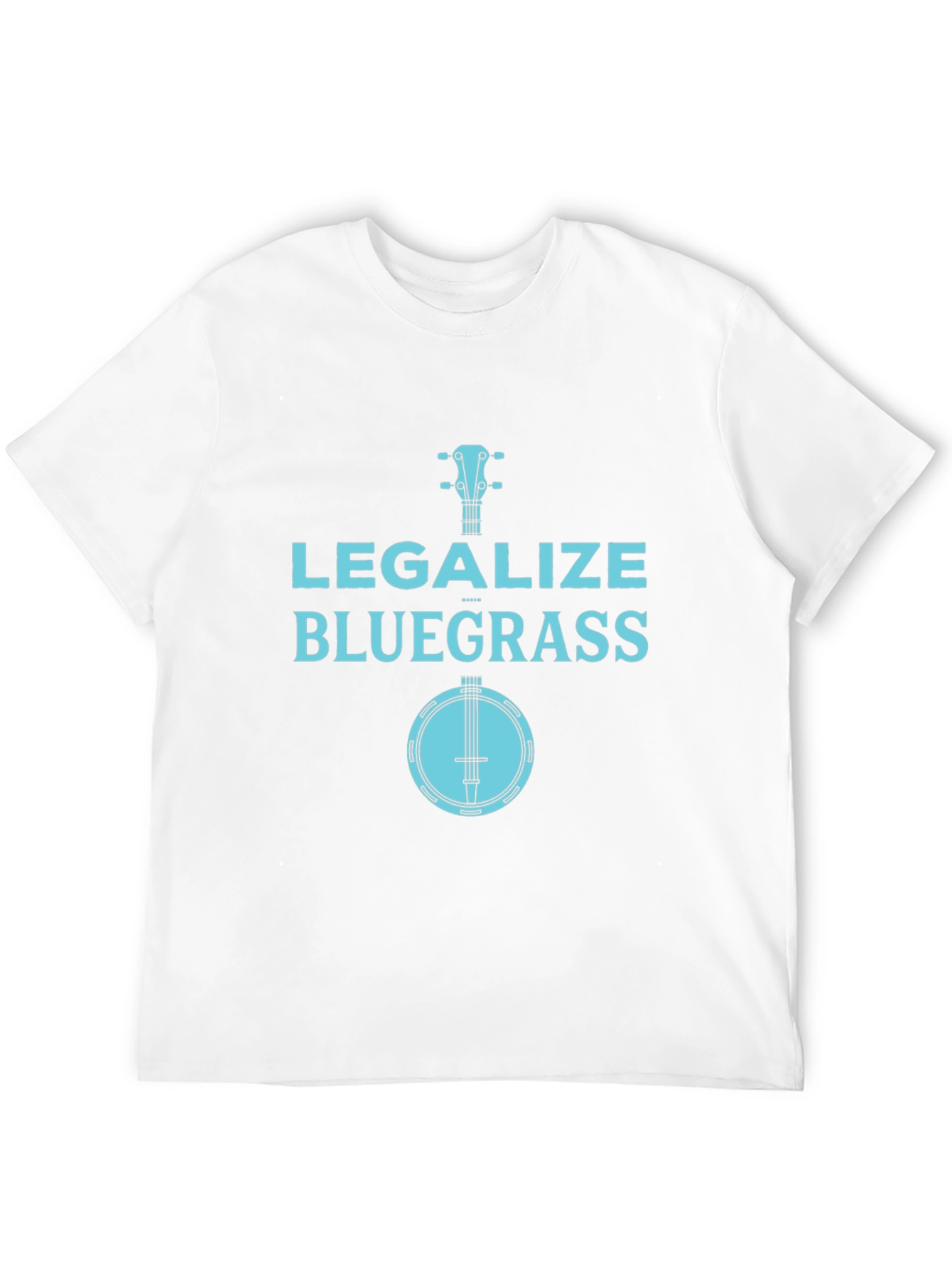 Legalize Bluegrass Banjo Graphic Tee - Black
