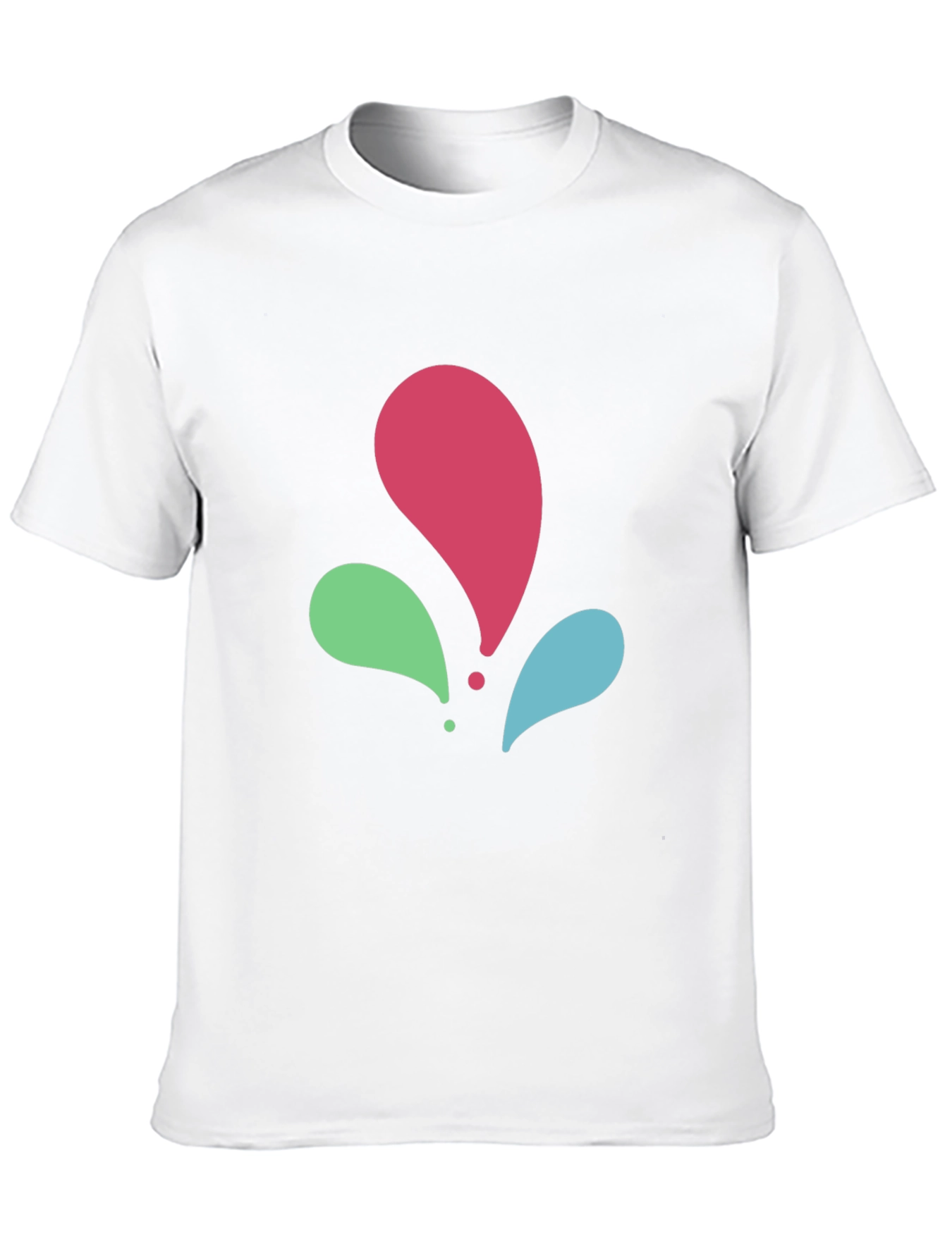 Abstract Splash Black T-Shirt