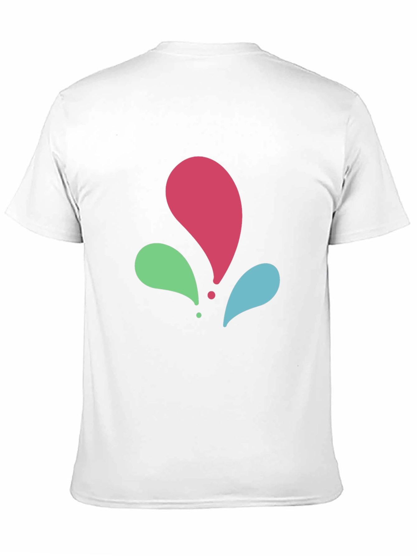 Abstract Splash Black T-Shirt