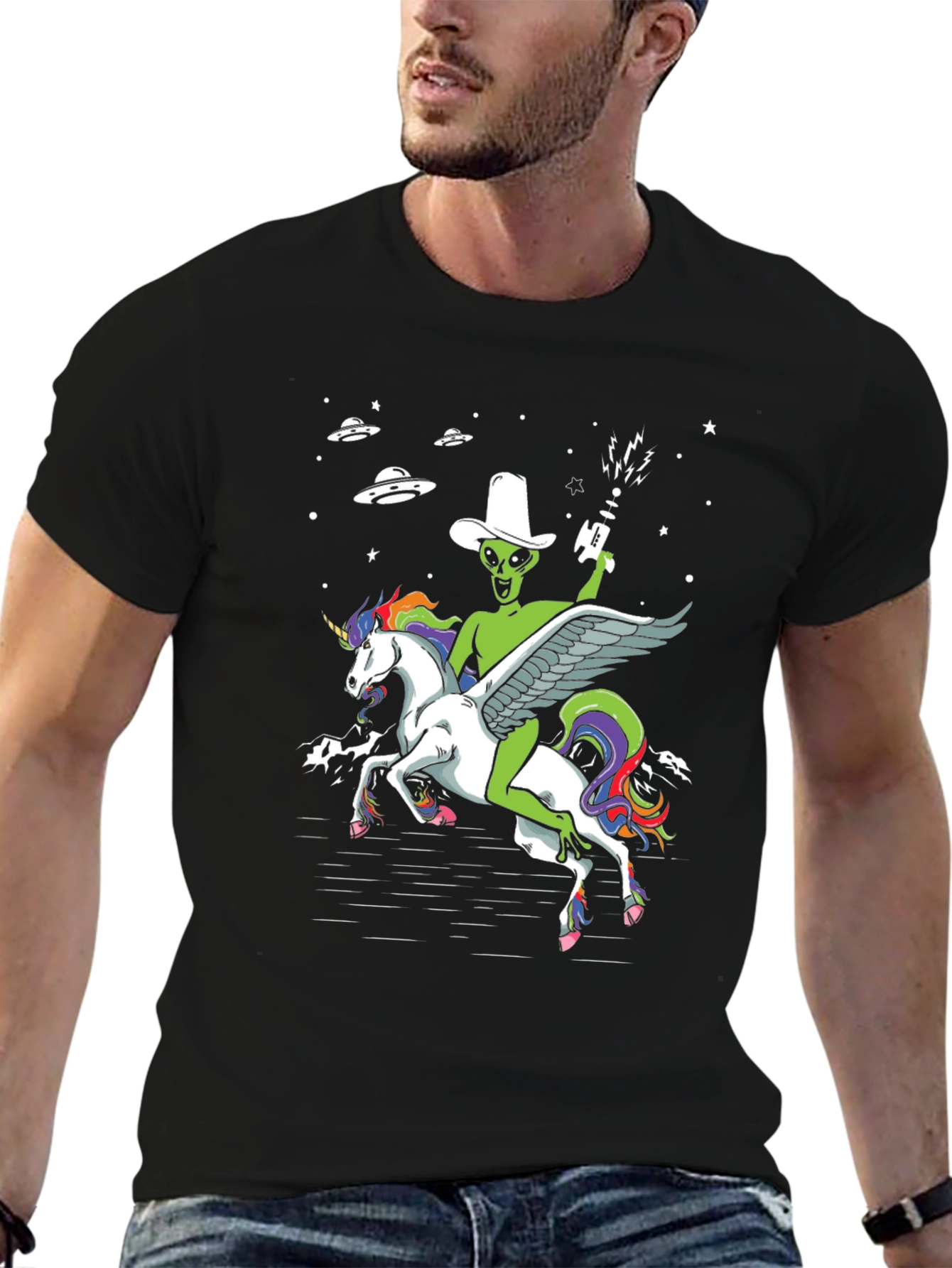 Alien Cowboy Unicorn T-Shirt
