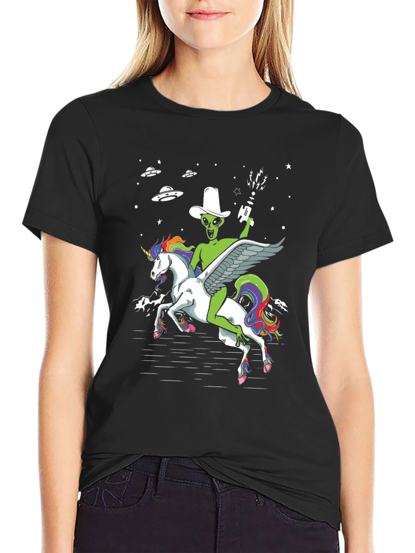 Alien Cowboy Unicorn T-Shirt