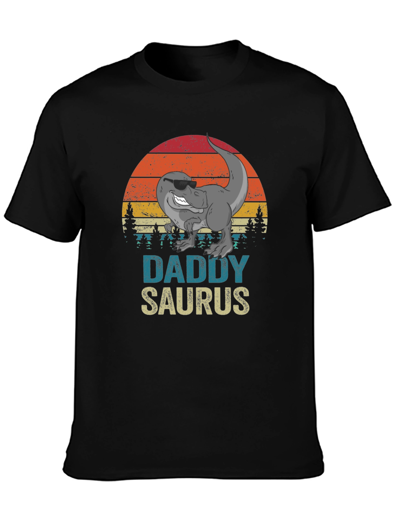 Daddy Saurus T-Shirt - Retro Dinosaur Dad Tee