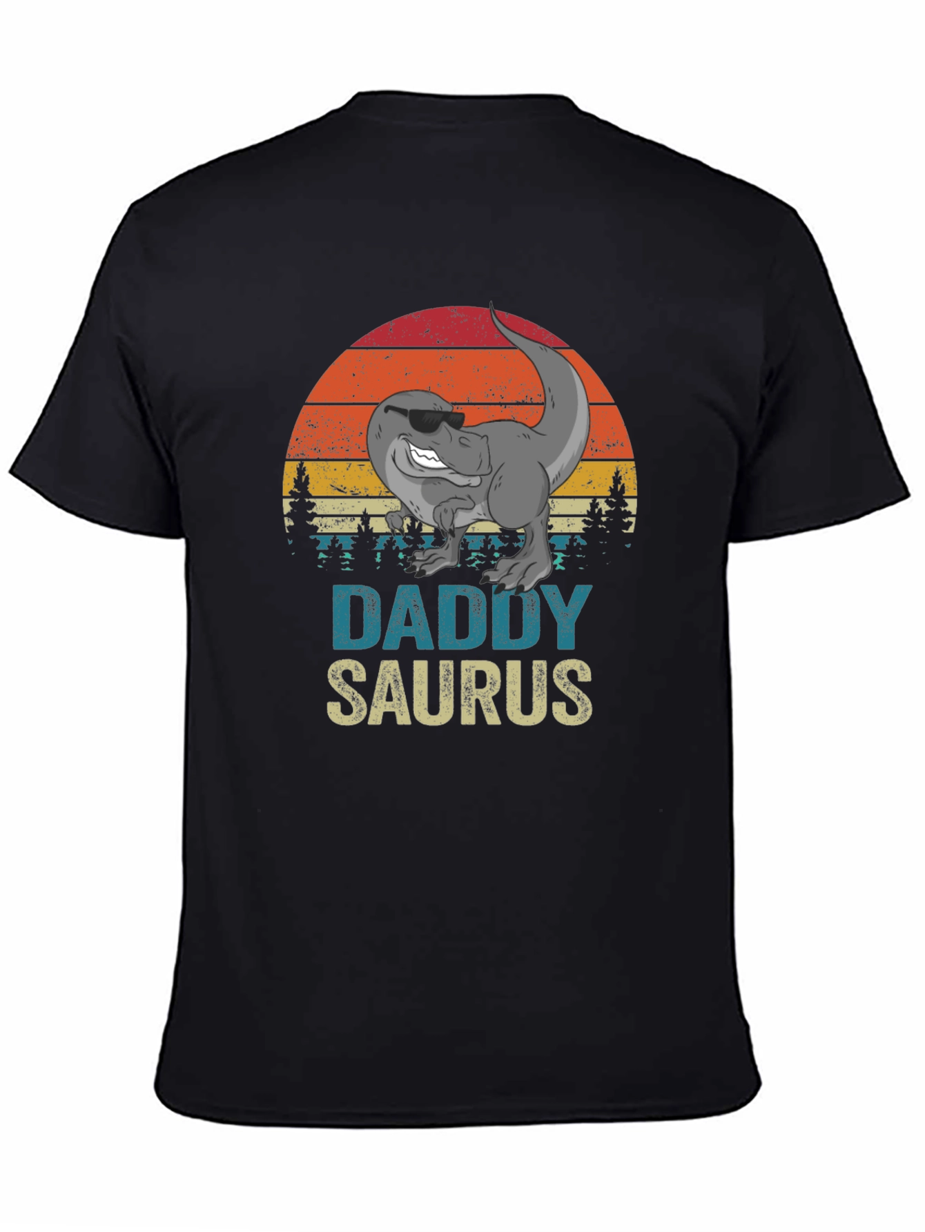 Daddy Saurus T-Shirt - Retro Dinosaur Dad Tee