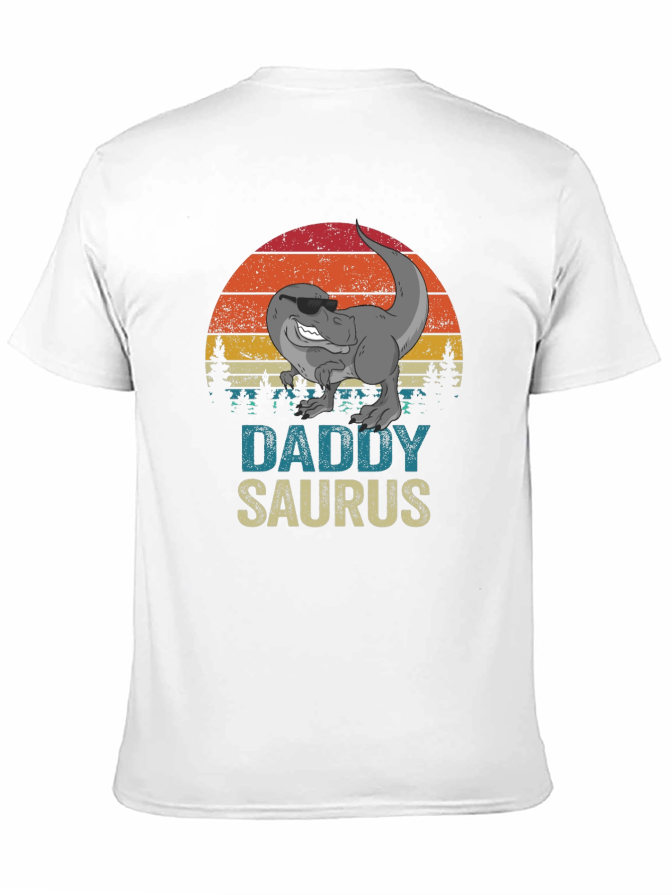Daddy Saurus T-Shirt - Retro Dinosaur Dad Tee