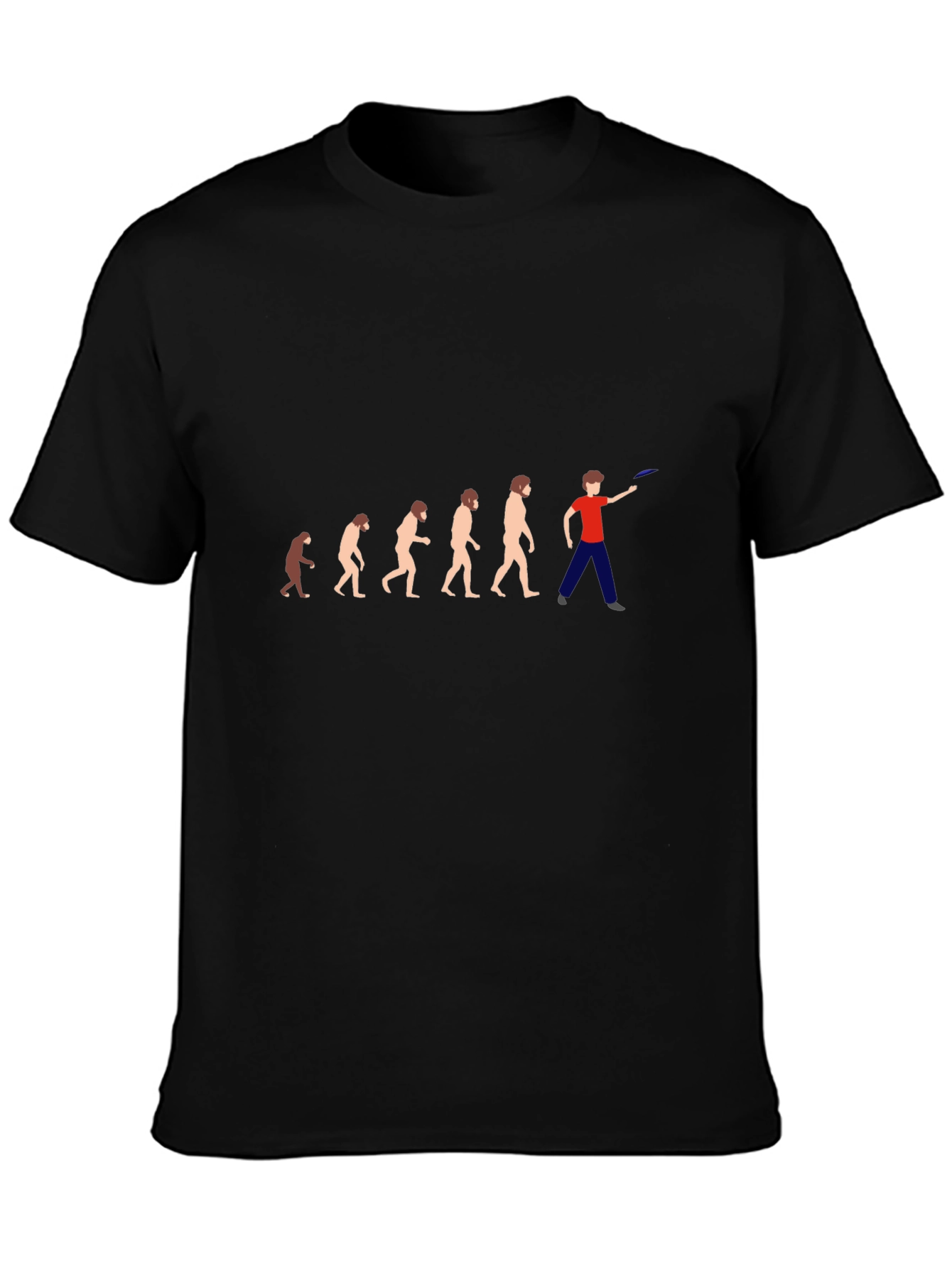 Evolution Ultimate Frisbee T-Shirt - Black