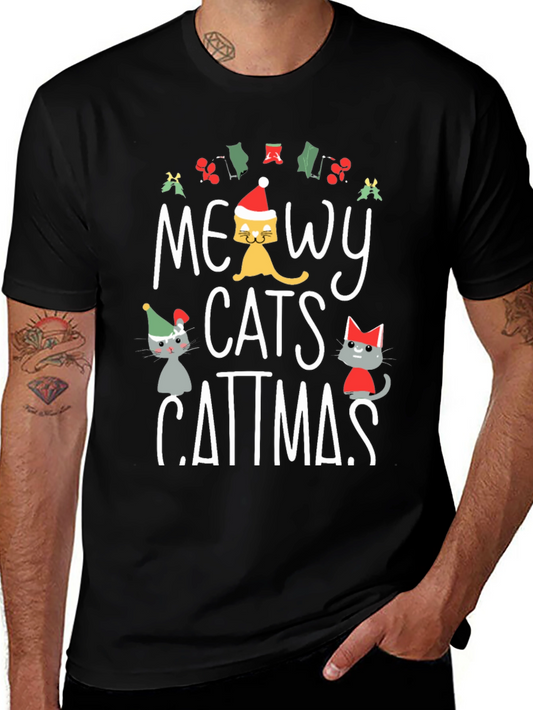 Meowy Catmas Christmas T-Shirt