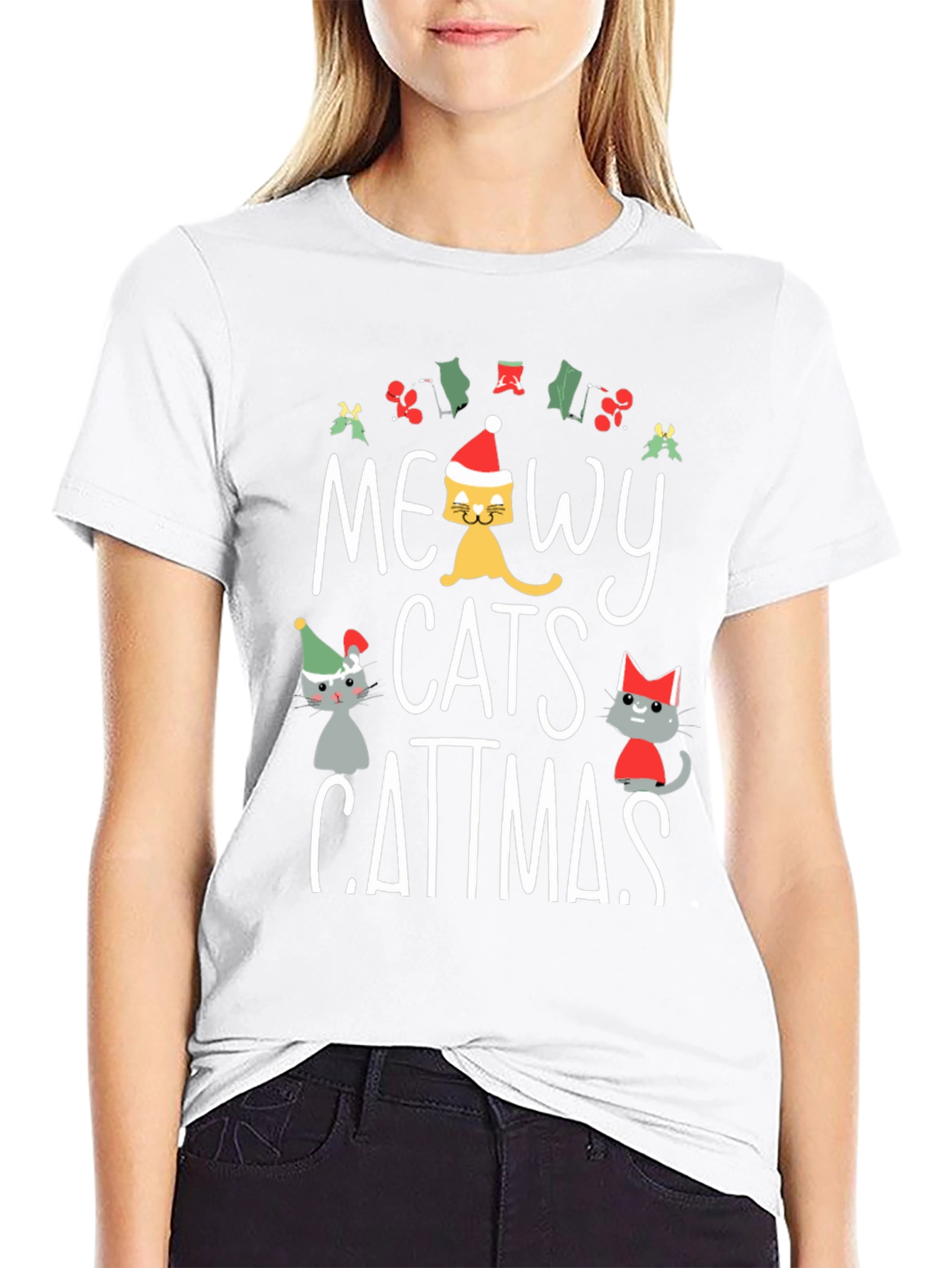 Meowy Catmas Christmas T-Shirt