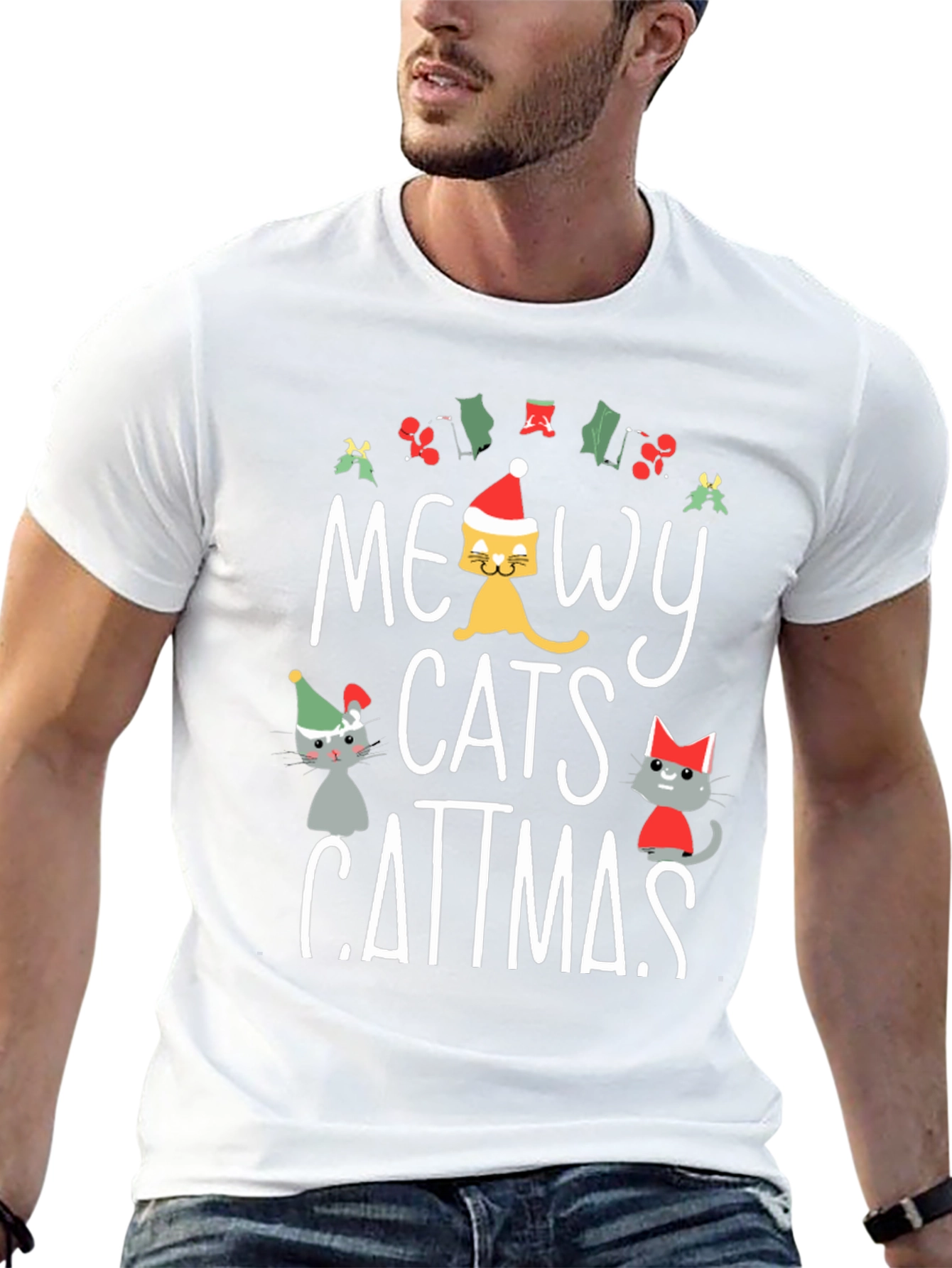 Meowy Catmas Christmas T-Shirt