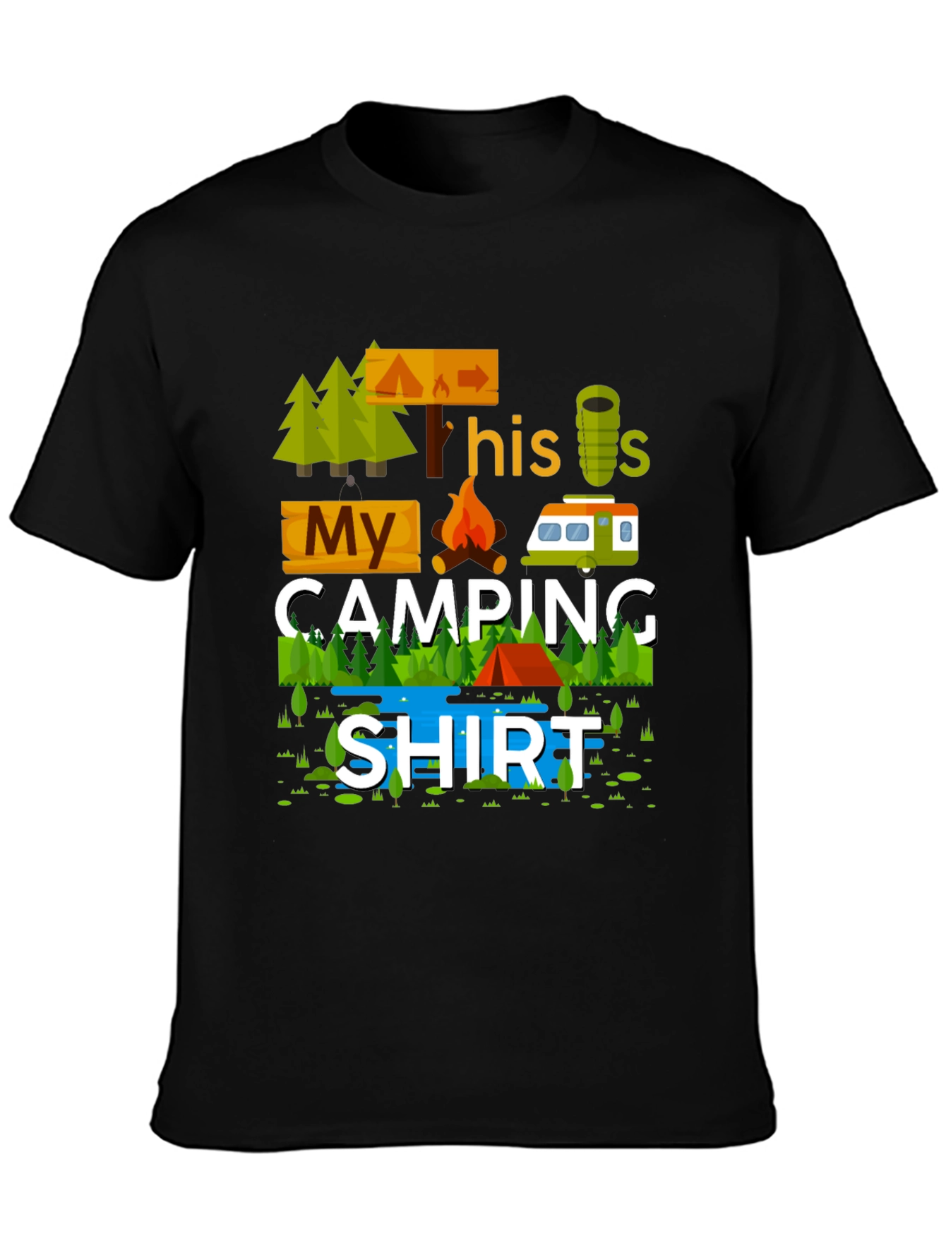 My Camping Shirt Graphic Tee