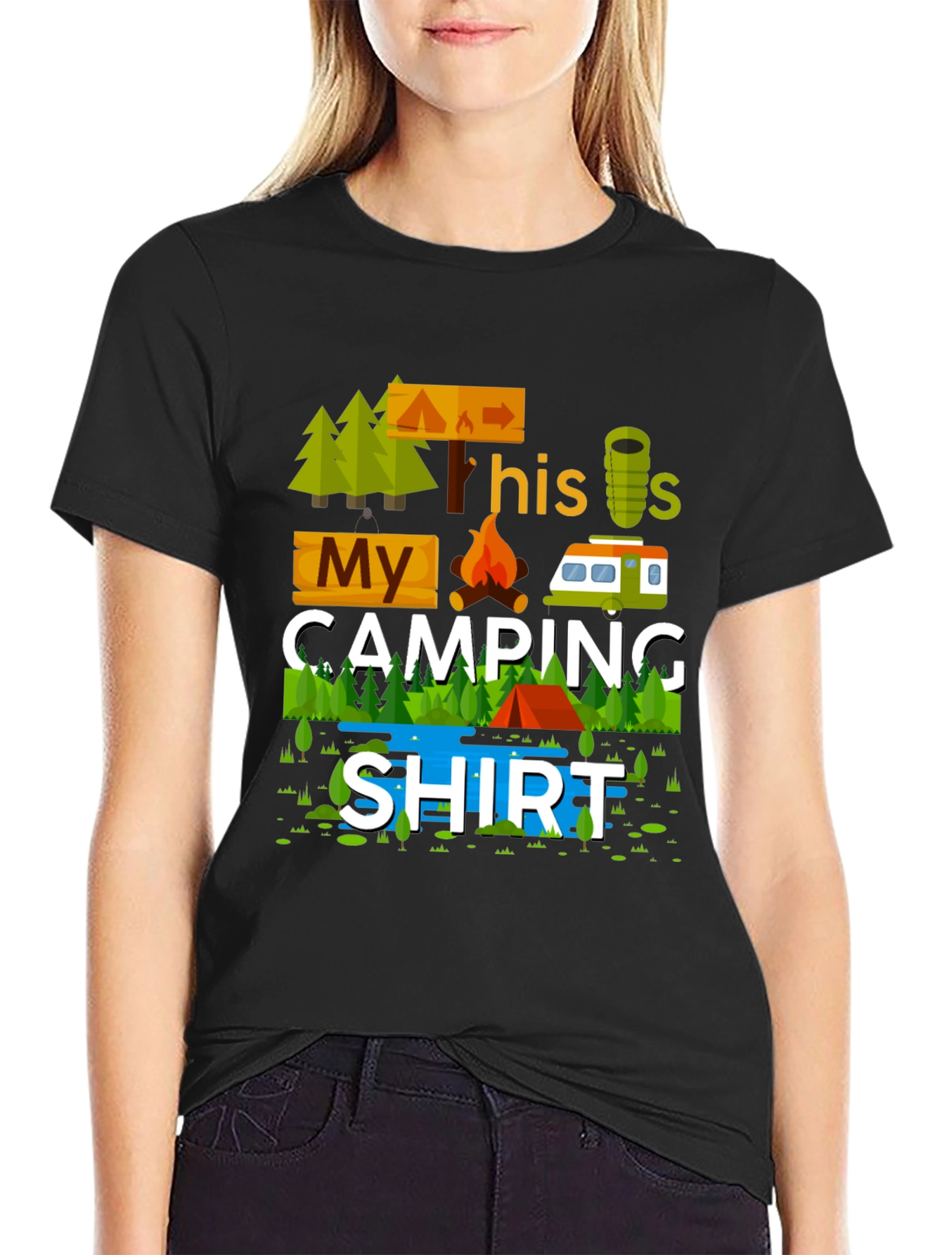 My Camping Shirt Graphic Tee