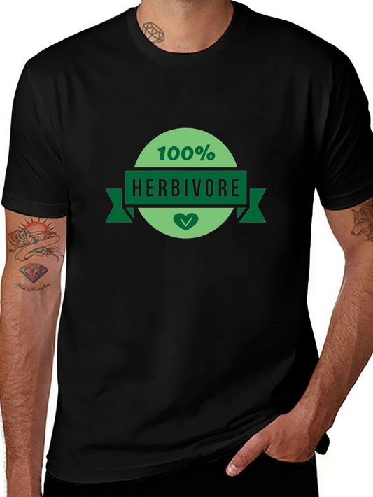 100% Herbivore Graphic T-Shirt - Vegan Friendly Apparel