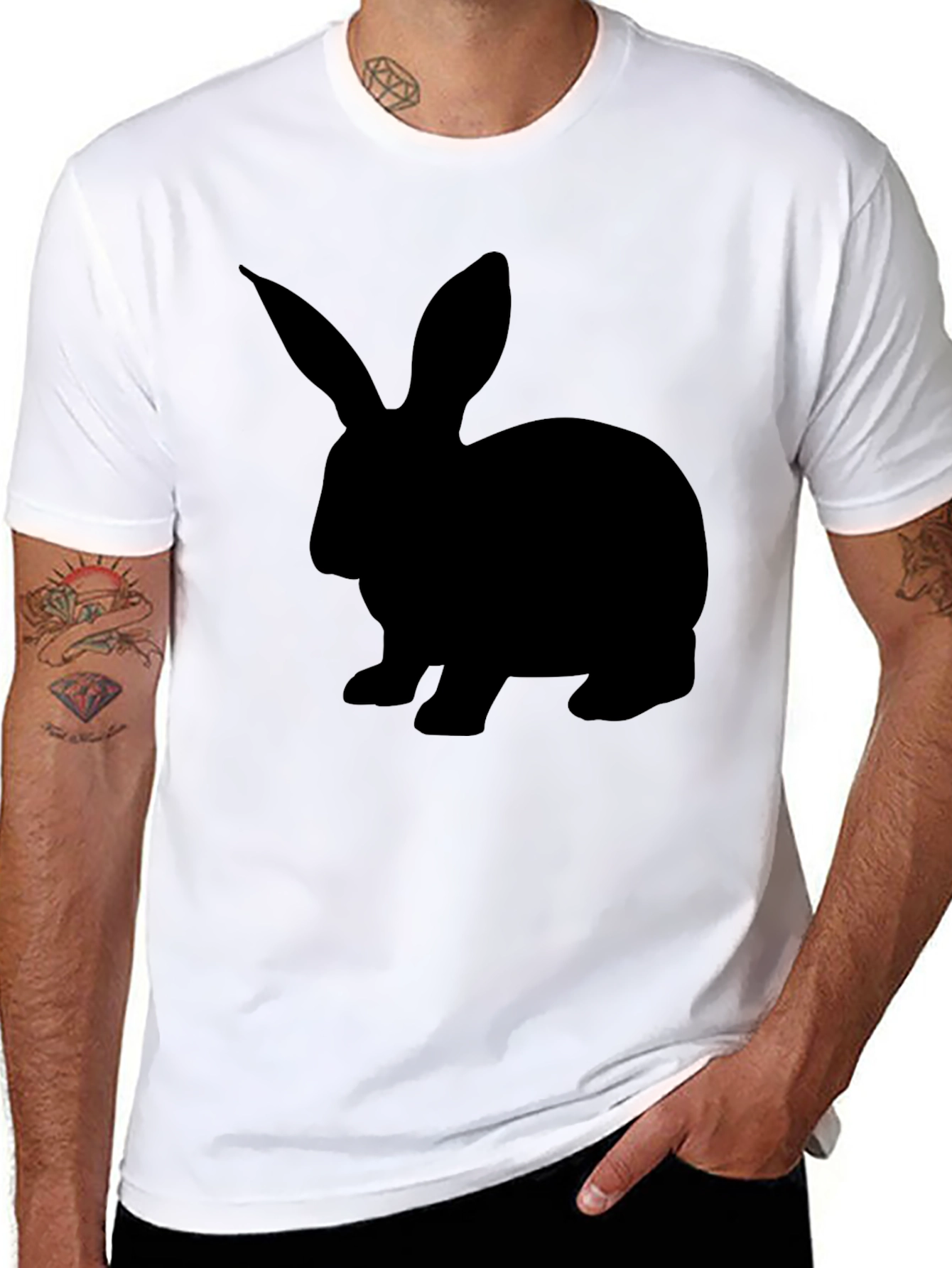 Black Rabbit Graphic T-Shirt