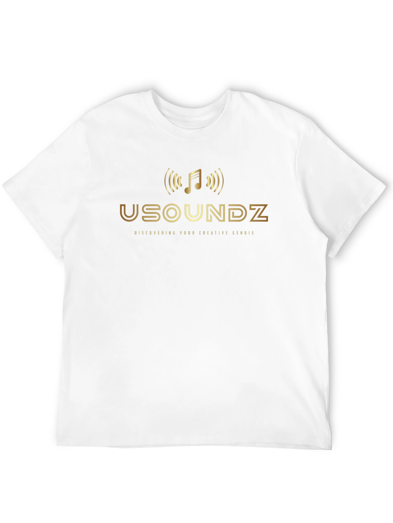 USOUNDZ Black Graphic Tee - Discover Your Creative Genius
