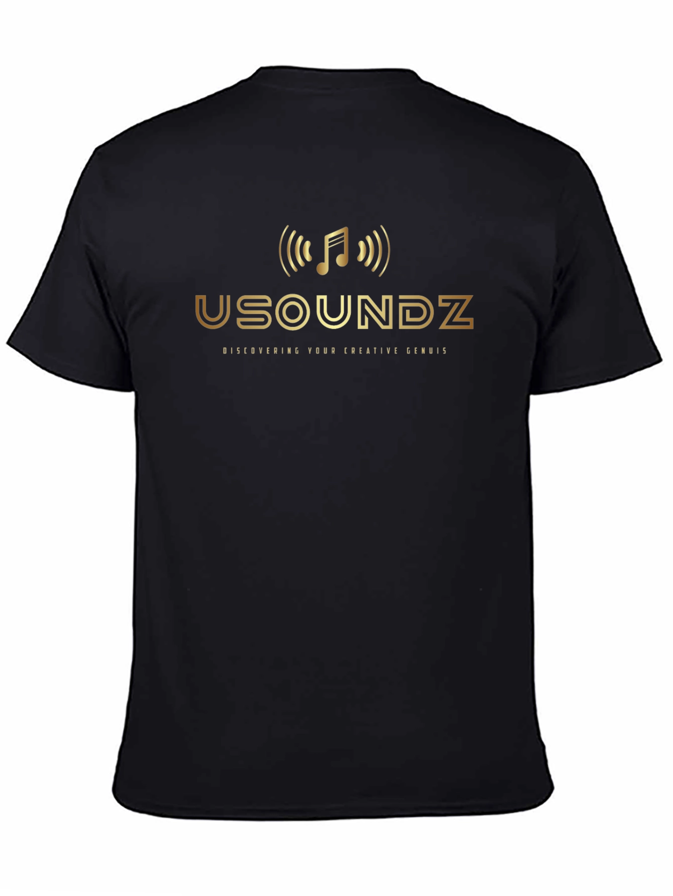 USOUNDZ Black Graphic Tee - Discover Your Creative Genius
