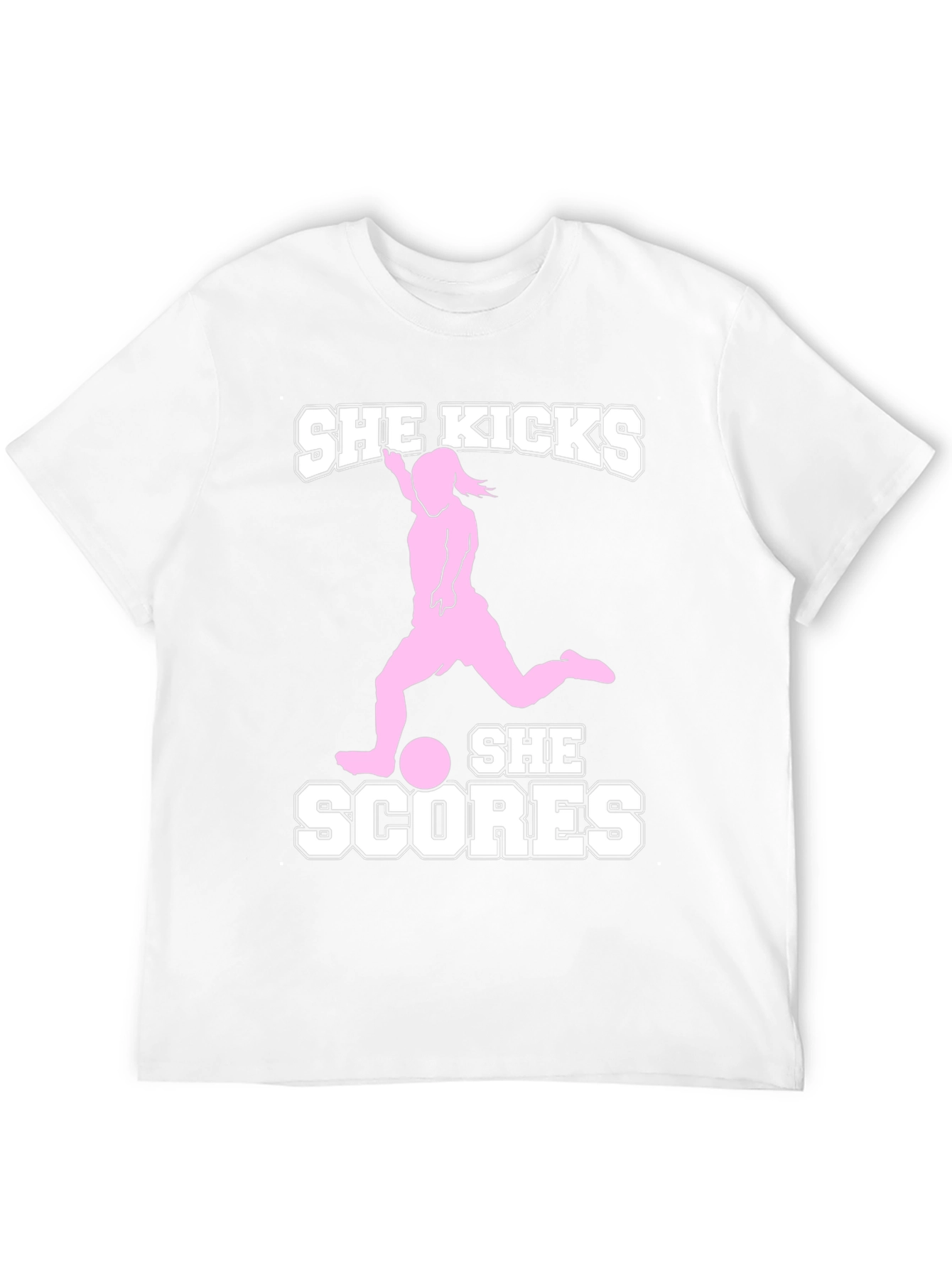 She Kicks She Scores Graphic Tee