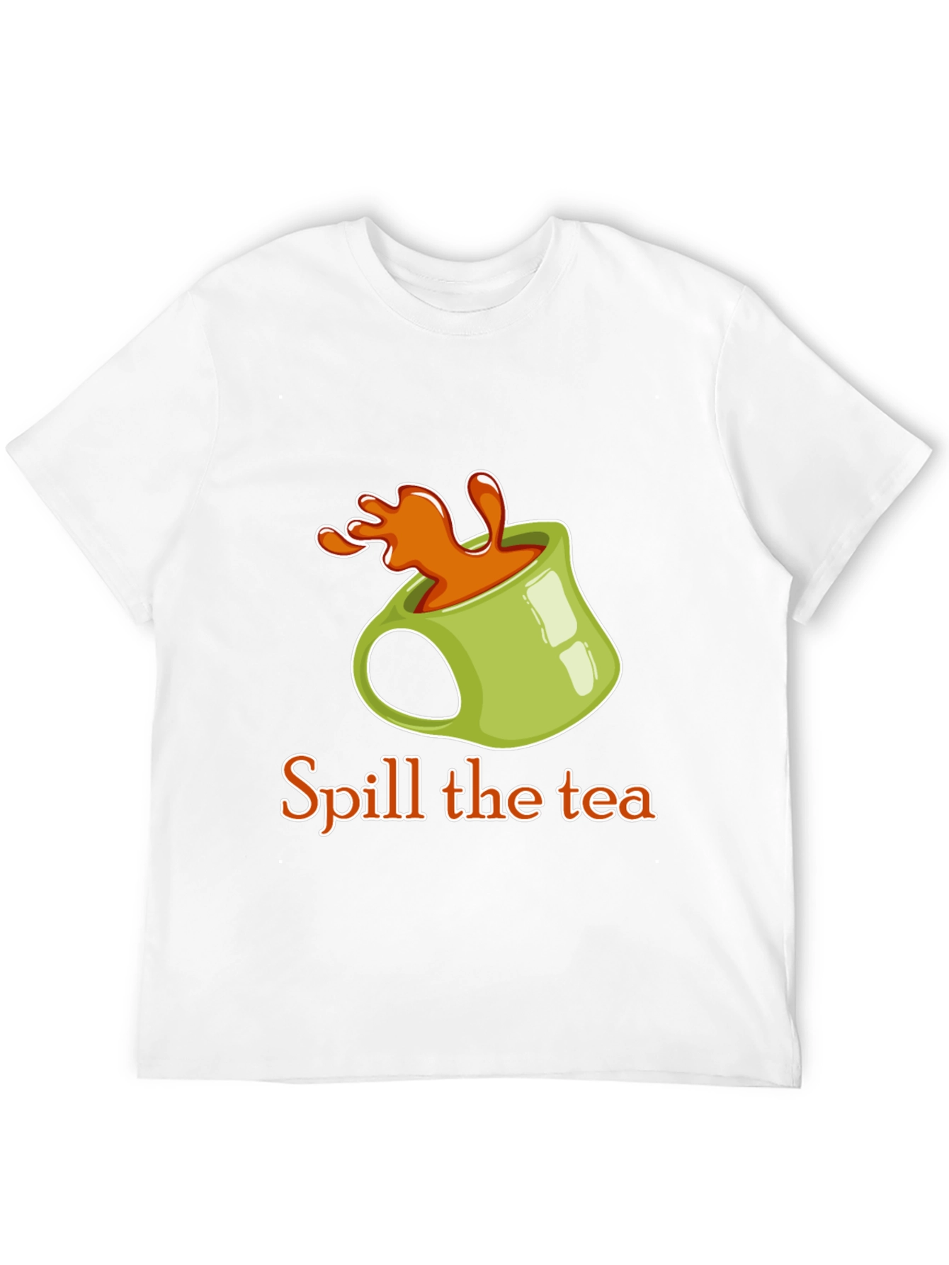Spill the Tea Graphic Tee - Trendy Novelty T-Shirt