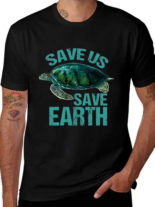 Save the Earth Turtle Graphic Tee