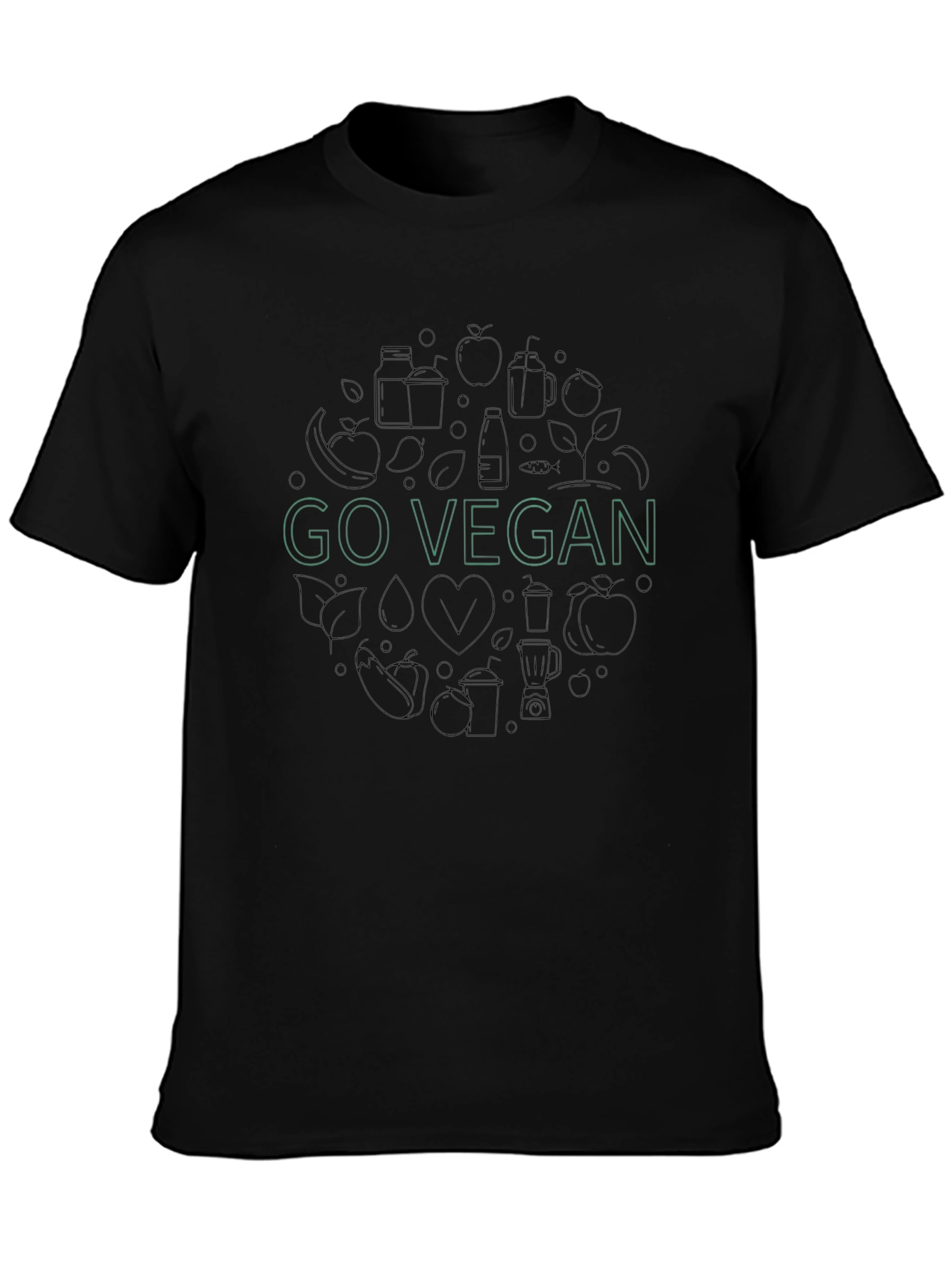 Go Vegan Graphic Tee - Stylish & Sustainable