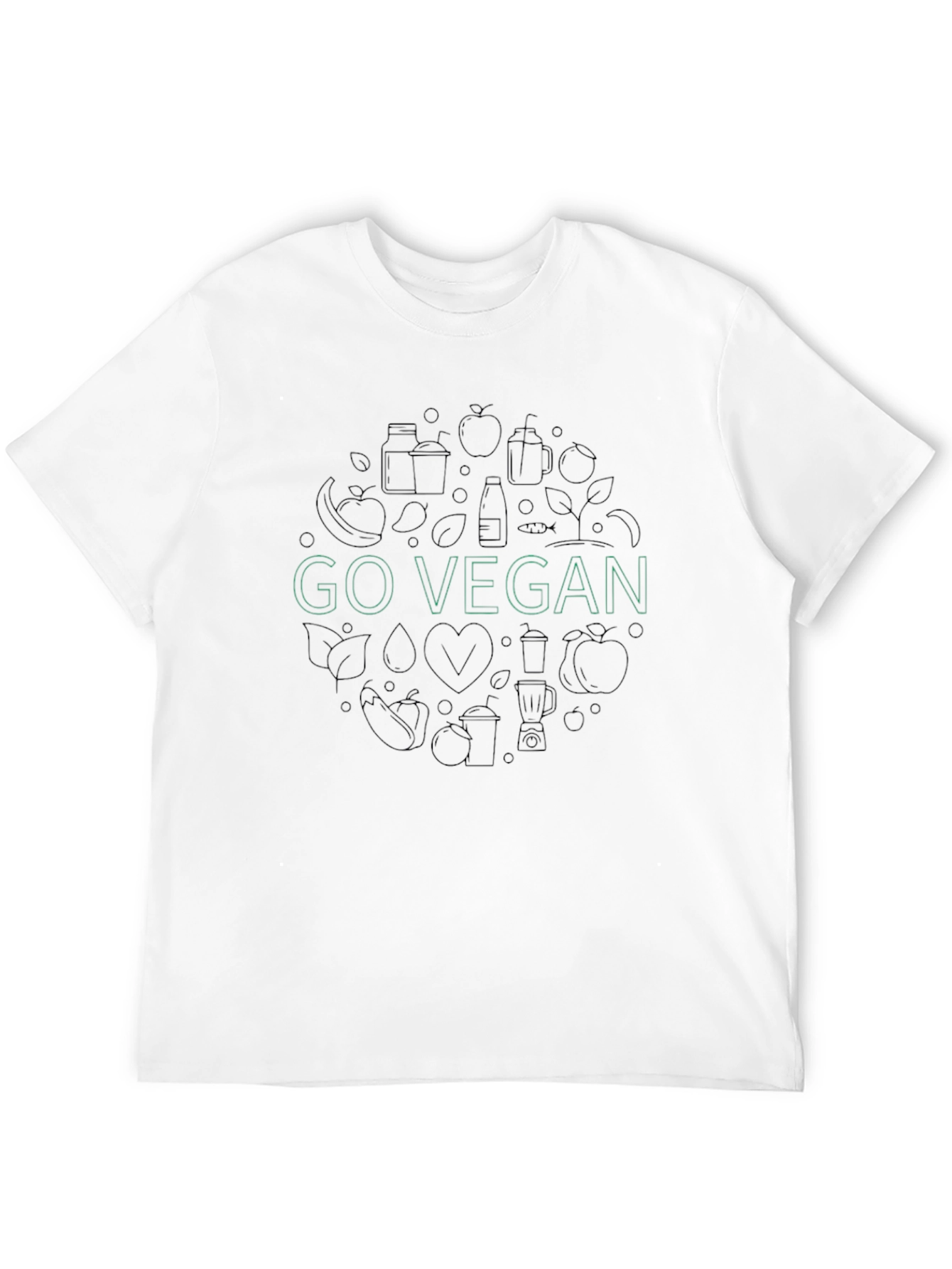 Go Vegan Graphic Tee - Stylish & Sustainable
