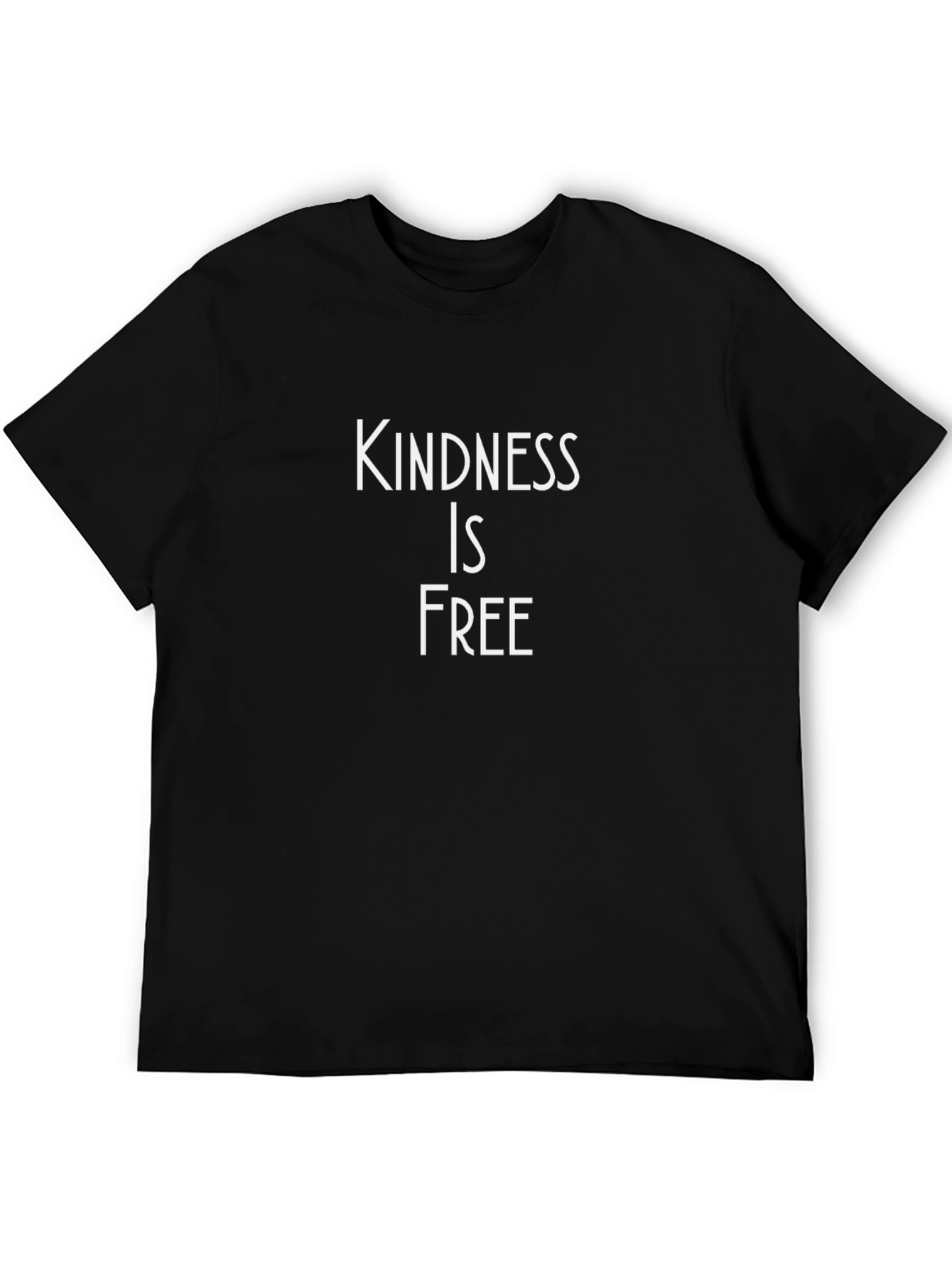 Kindness is Free Black Graphic T-Shirt
