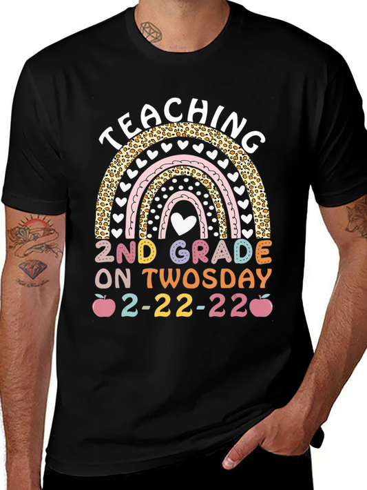 Teaching 2nd Grade on Twosday T-Shirt