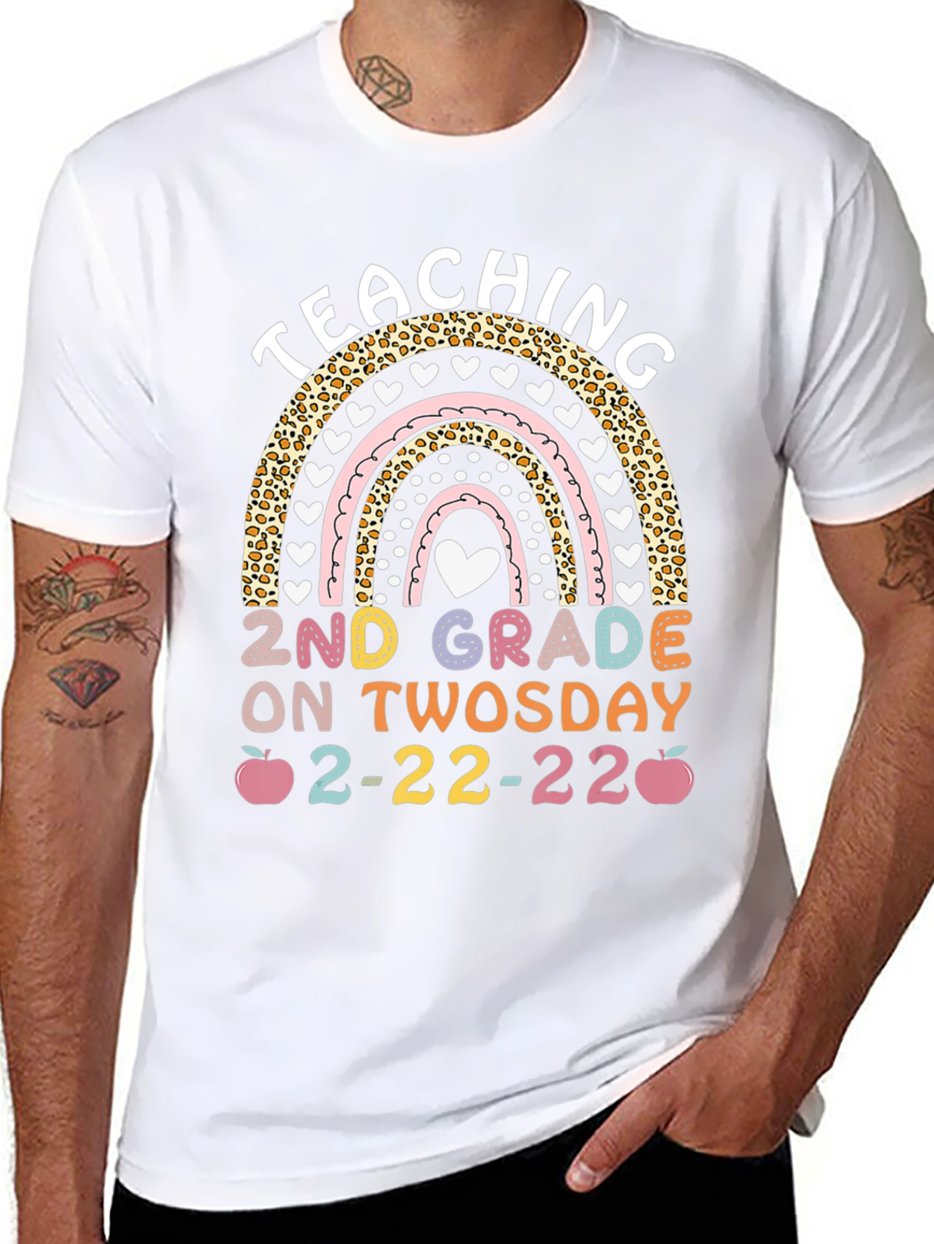 Teaching 2nd Grade on Twosday T-Shirt