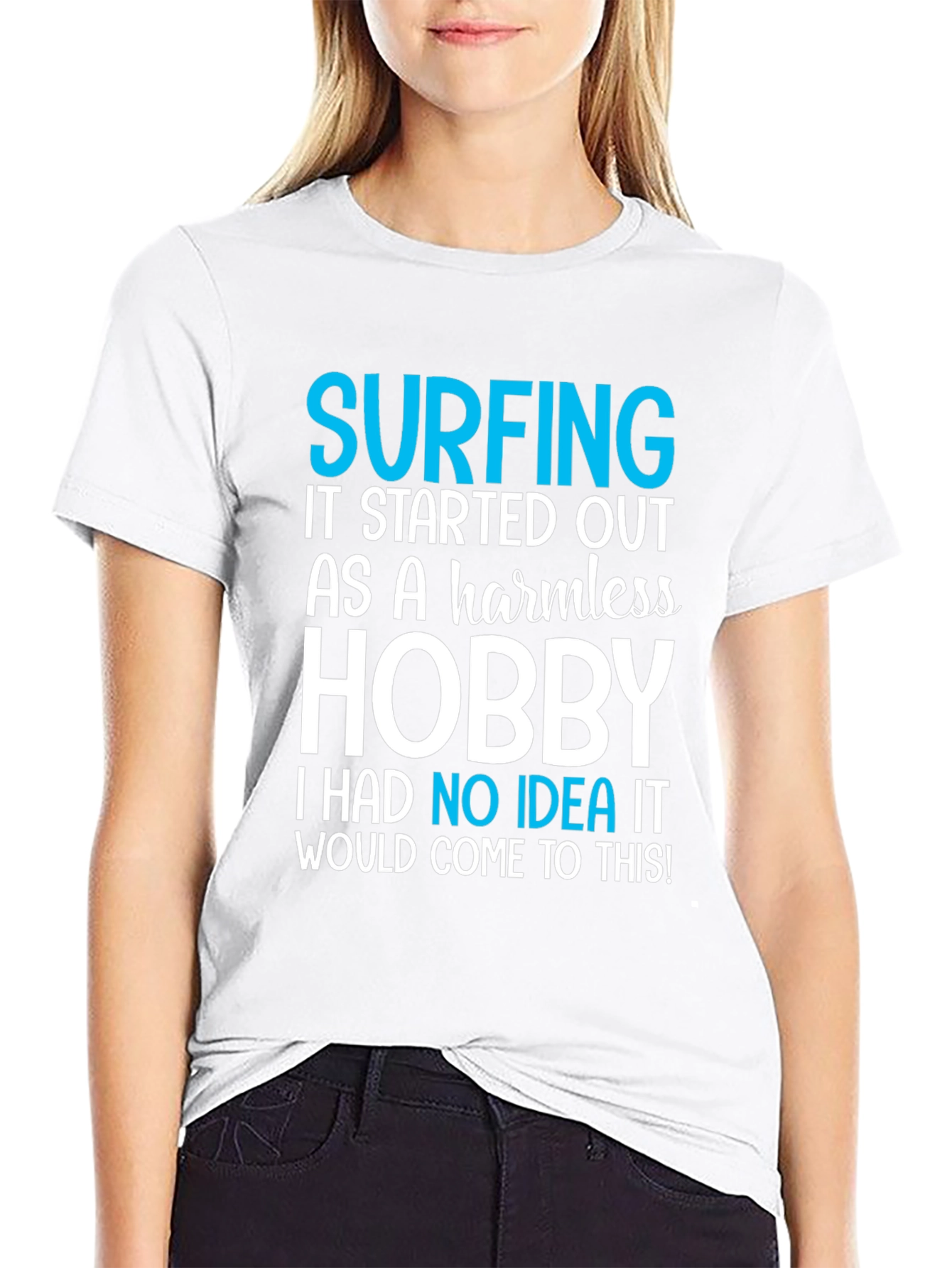 Surfing Hobby Graphic Tee - Comfortable Cotton
