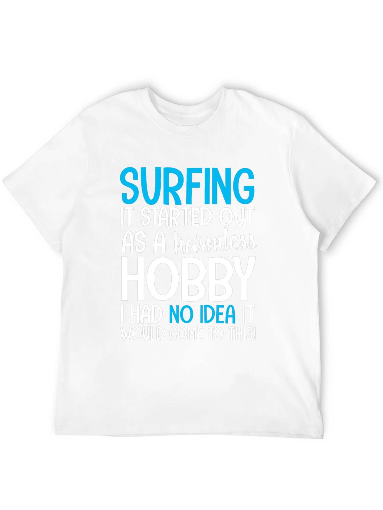 Surfing Hobby Graphic Tee - Comfortable Cotton