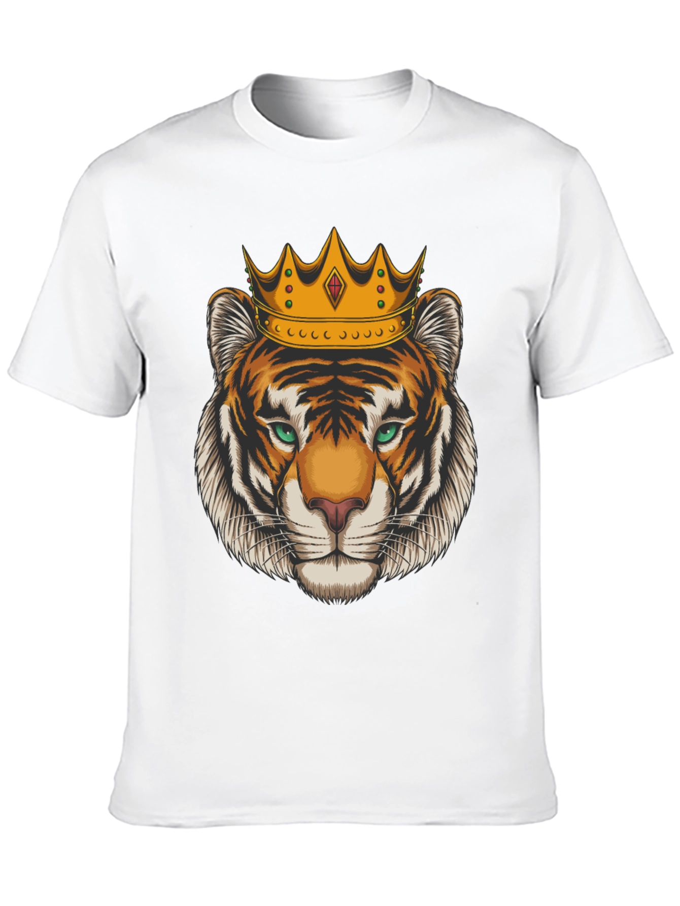 Tiger King Graphic Tee - Black Cotton T-Shirt