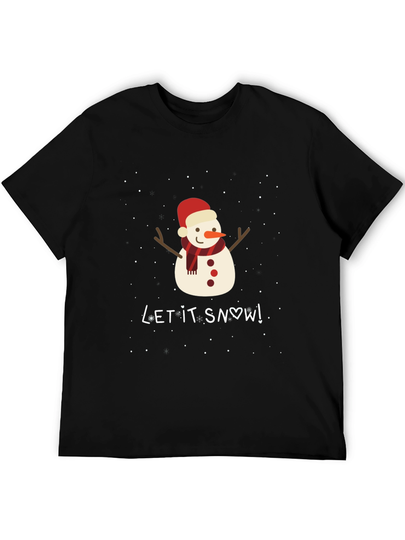 Snowman Graphic T-Shirt - Holiday Festive Tee